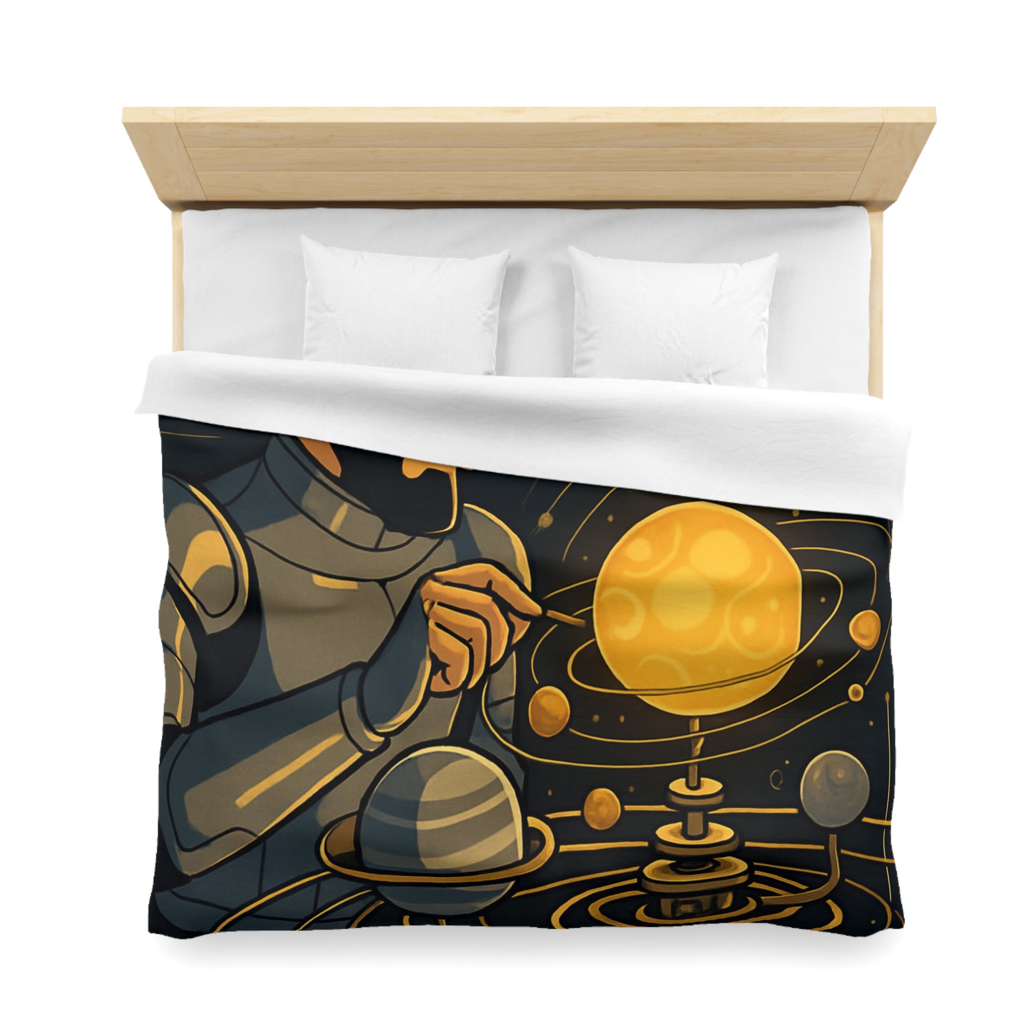 Housse de Couette Microfibre Illustration Unique Design Moderne Décoration Intérieure Raffinée