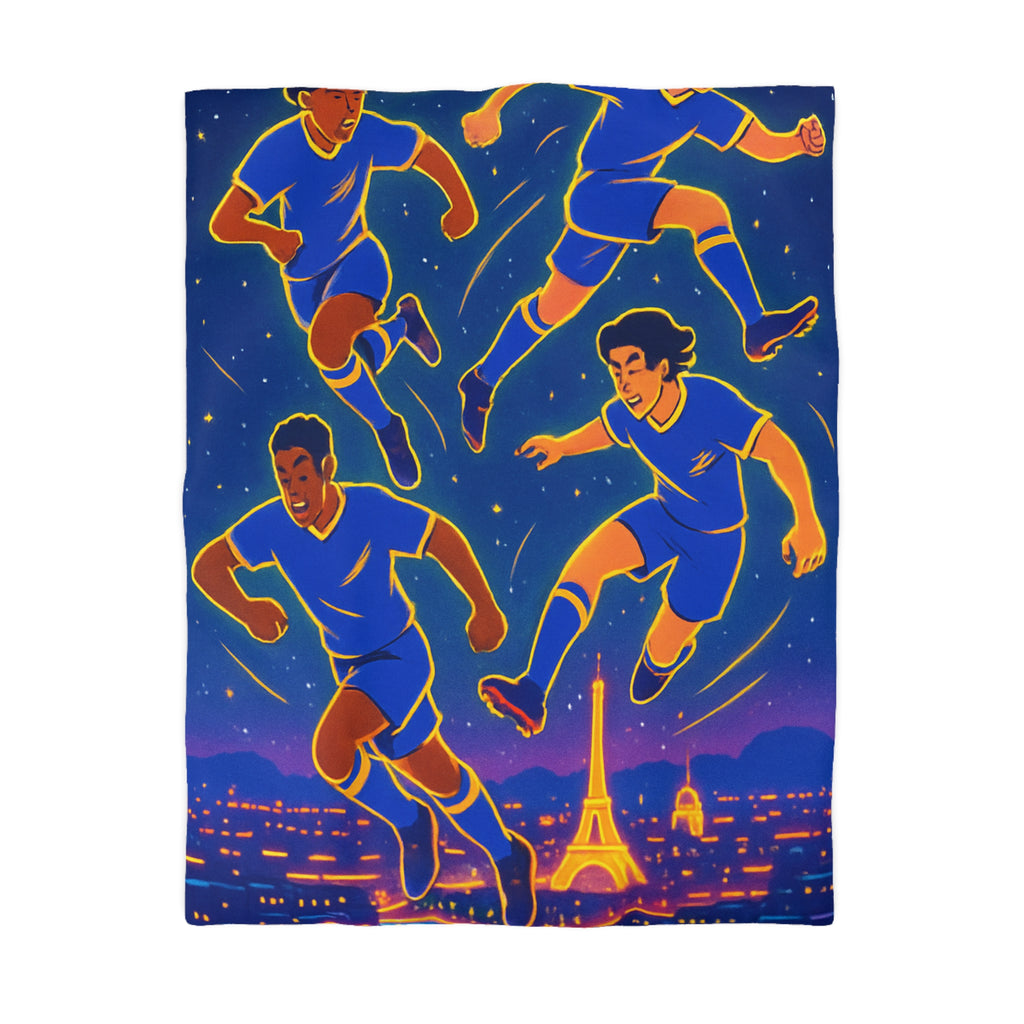 Housse de Couette Microfibre Motif Créatif Original Style Contemporain Chambre Élégante