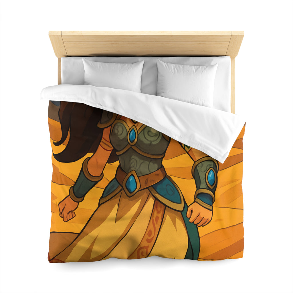 Housse de Couette Microfibre Design Artistique Moderne Décoration Chambre Confort Premium