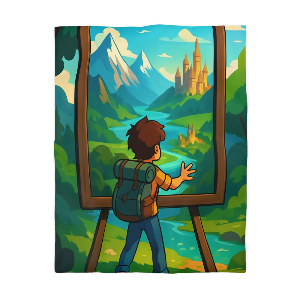 Enchantez votre chambre avec une housse de couette paysage nature féerique et rêveur