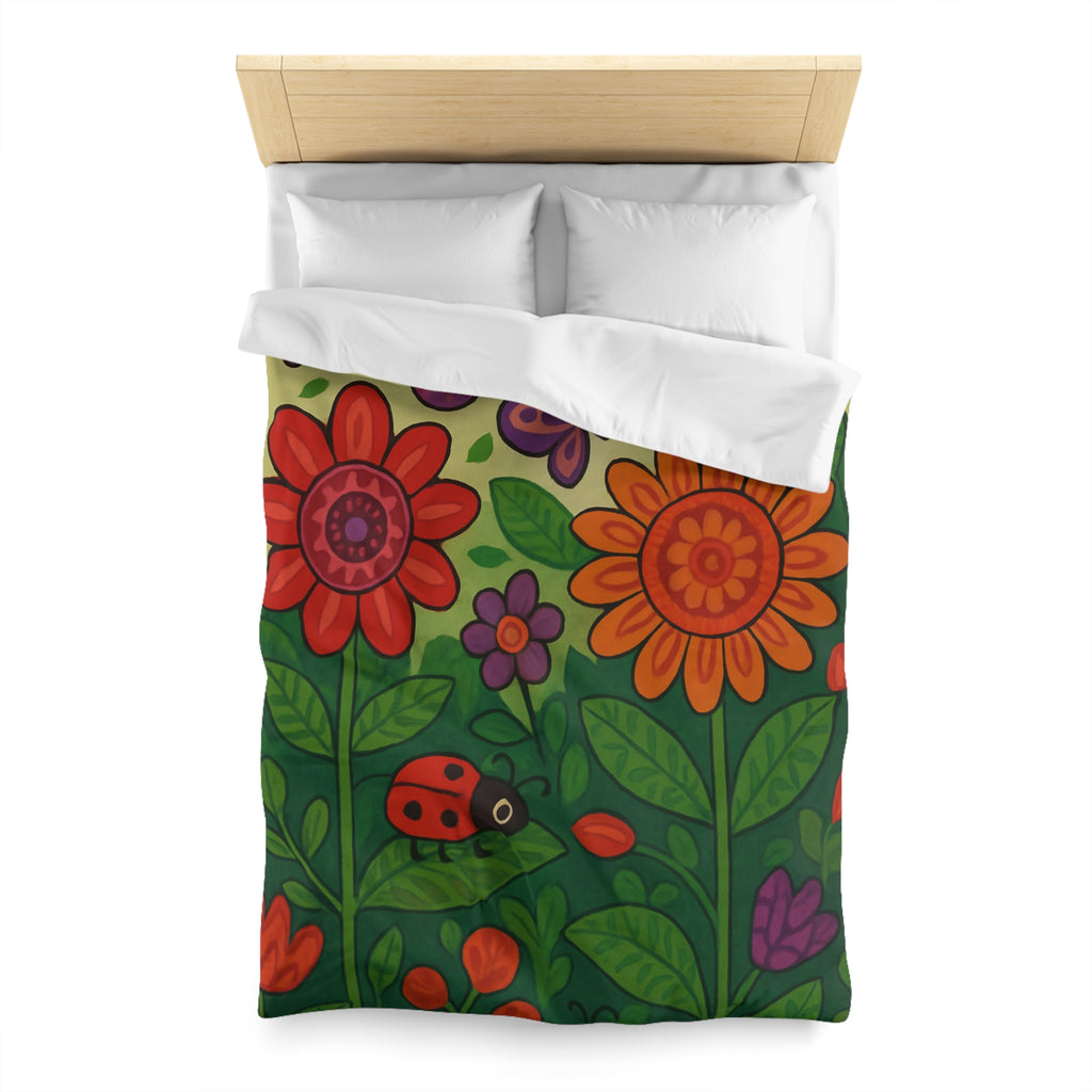 Housse de Couette Microfibre Design Artistique Moderne Décoration Chambre Confort Premium