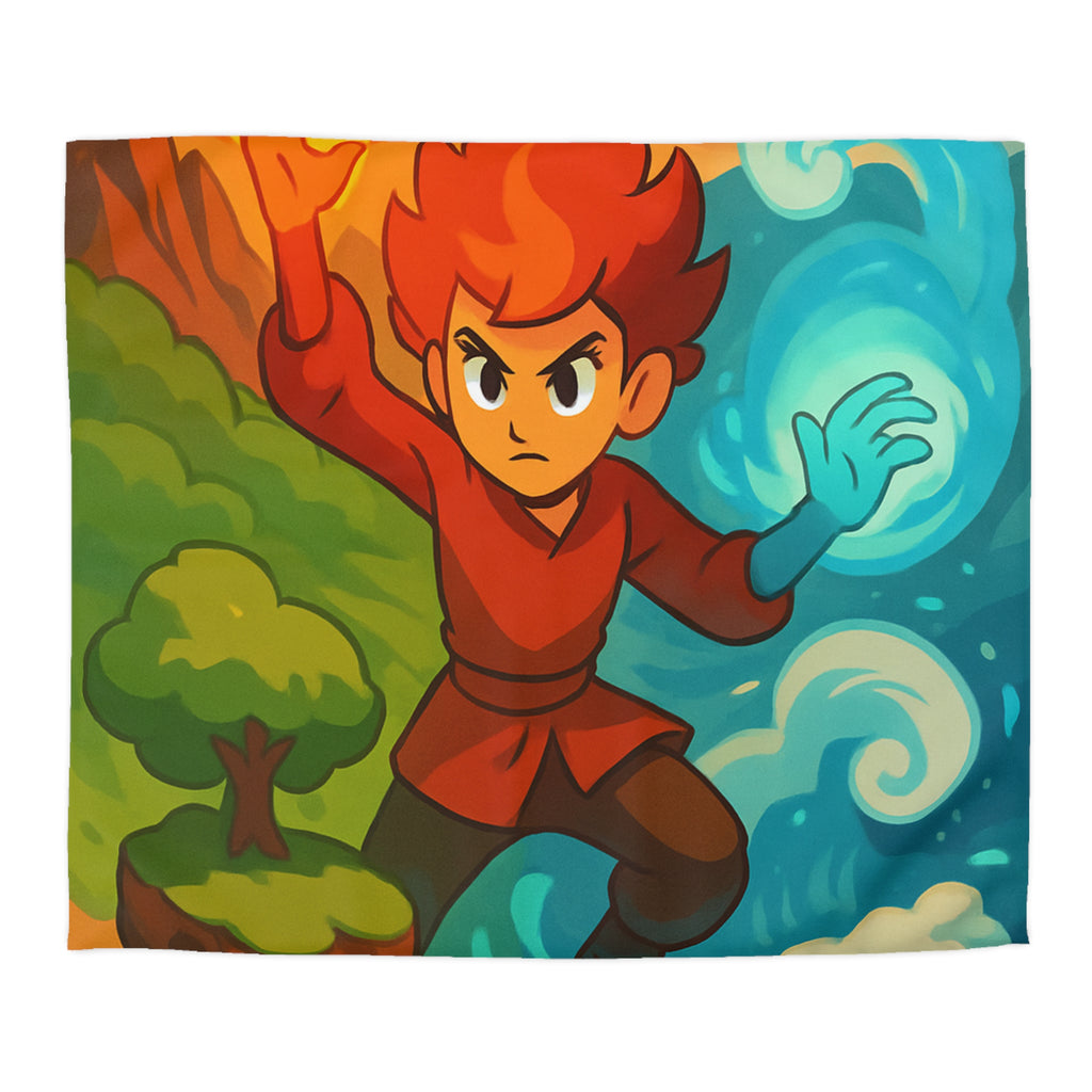 Housse de Couette Microfibre Motif Créatif Original Style Contemporain Chambre Élégante