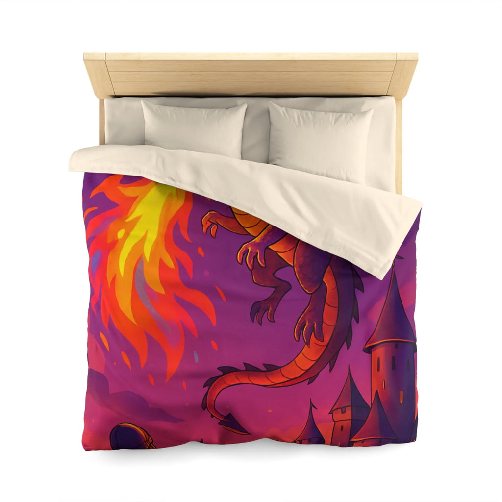 Envolez-vous avec un dragon cracheur de feu protégeant un château médiéval ensorcelé