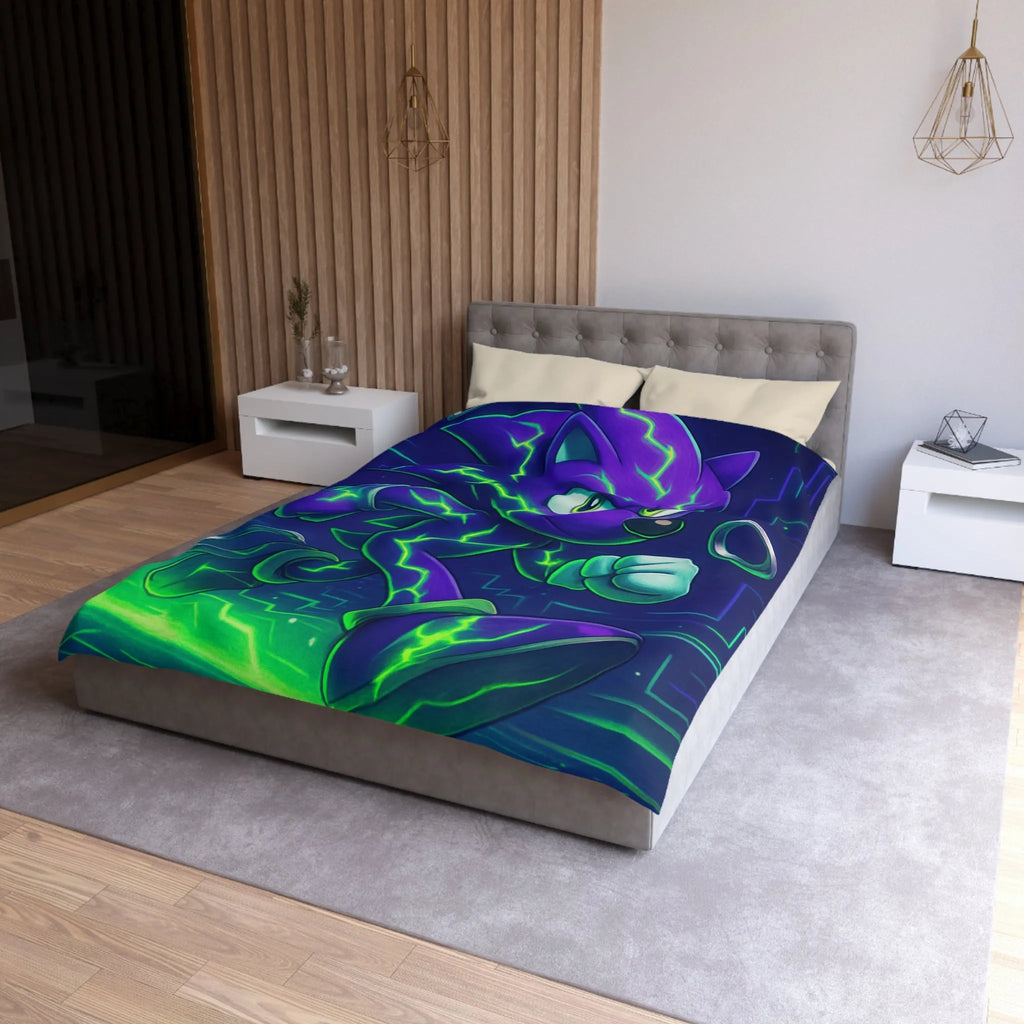 Housse de Couette Microfibre Art Graphique Contemporain Style Décoratif Chambre Tendance