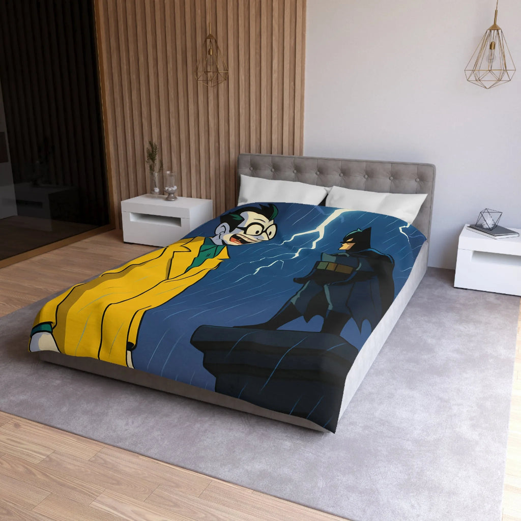 Housse de Couette Microfibre Art Graphique Contemporain Style Décoratif Chambre Tendance