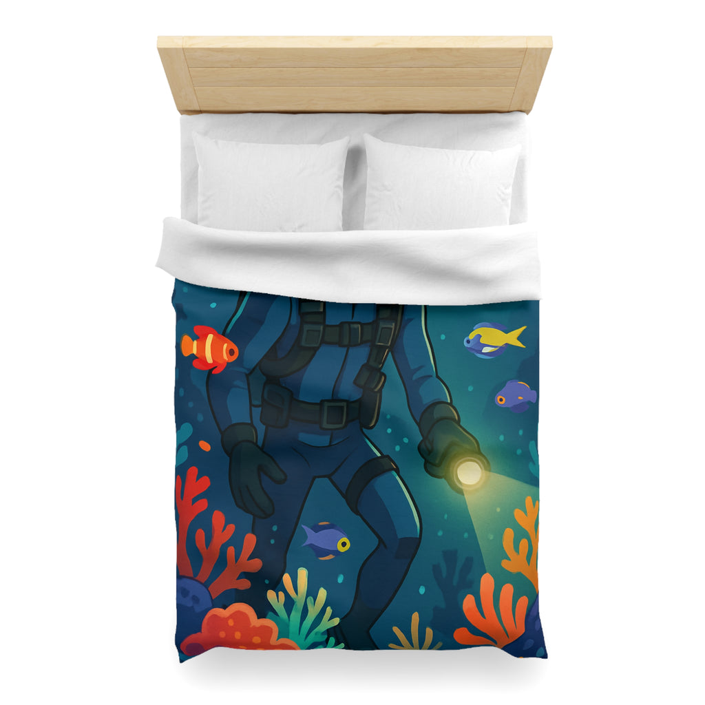 Housse de Couette Microfibre Design Artistique Moderne Décoration Chambre Confort Premium