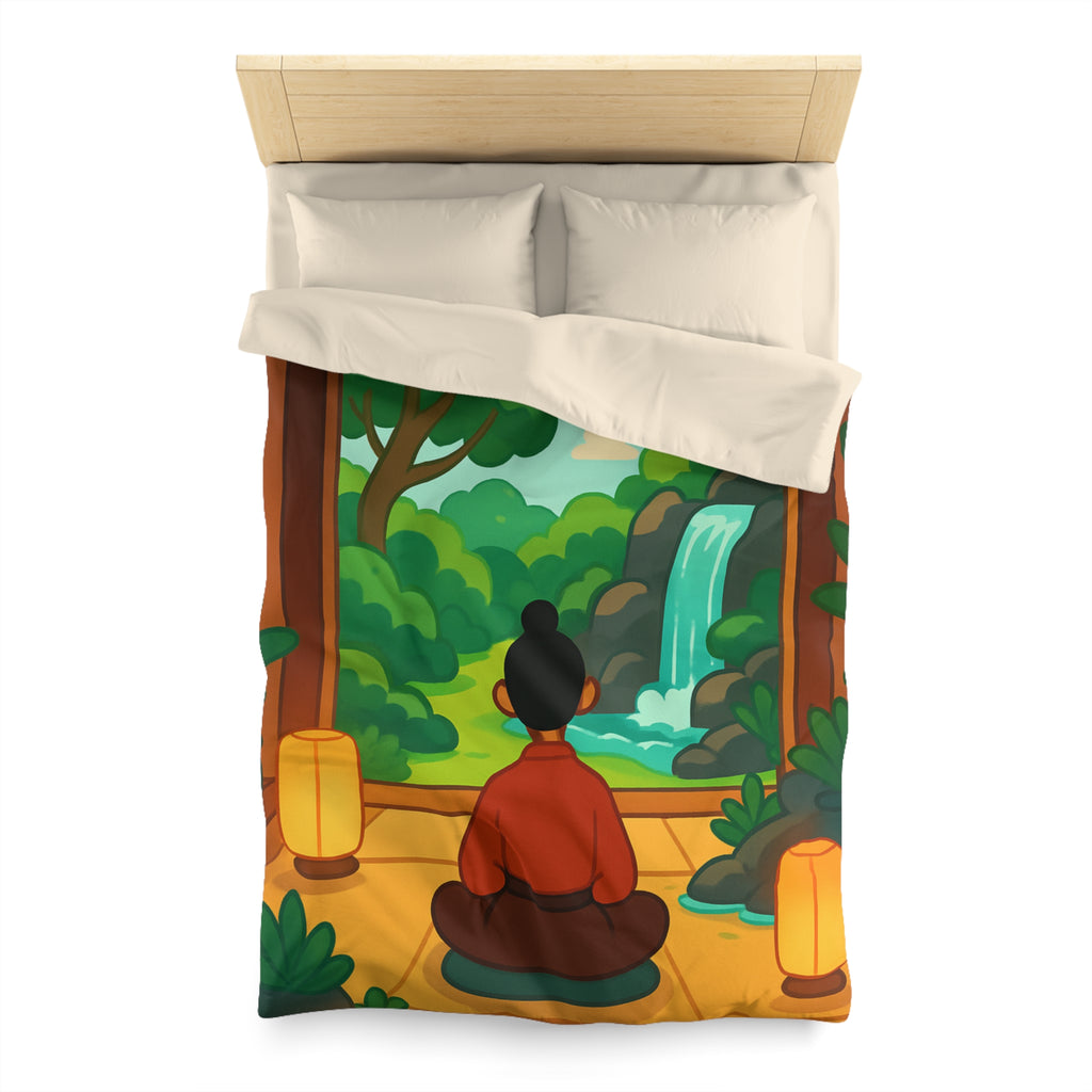 Housse de Couette Microfibre Illustration Unique Design Moderne Décoration Intérieure Raffinée