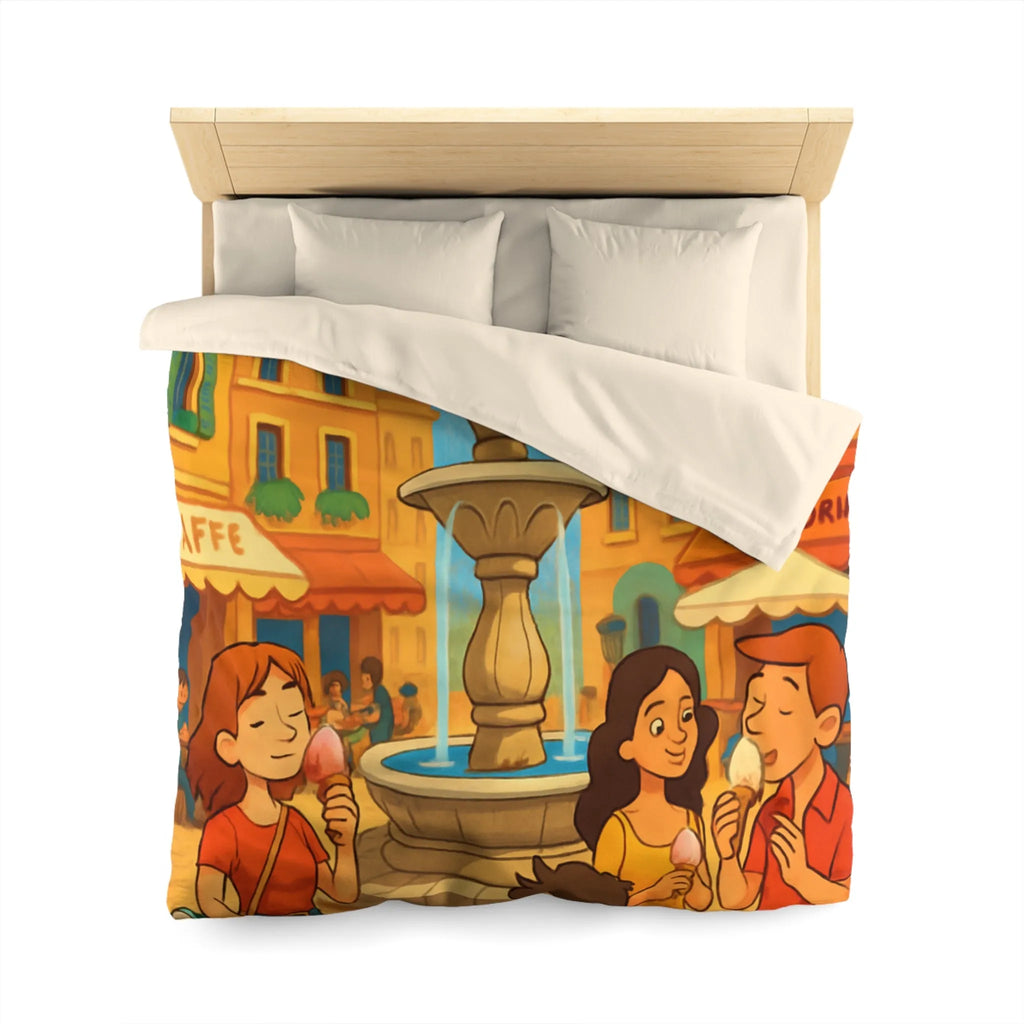 Housse de Couette Microfibre Création Artistique Moderne Design Exclusif Décoration Chambre