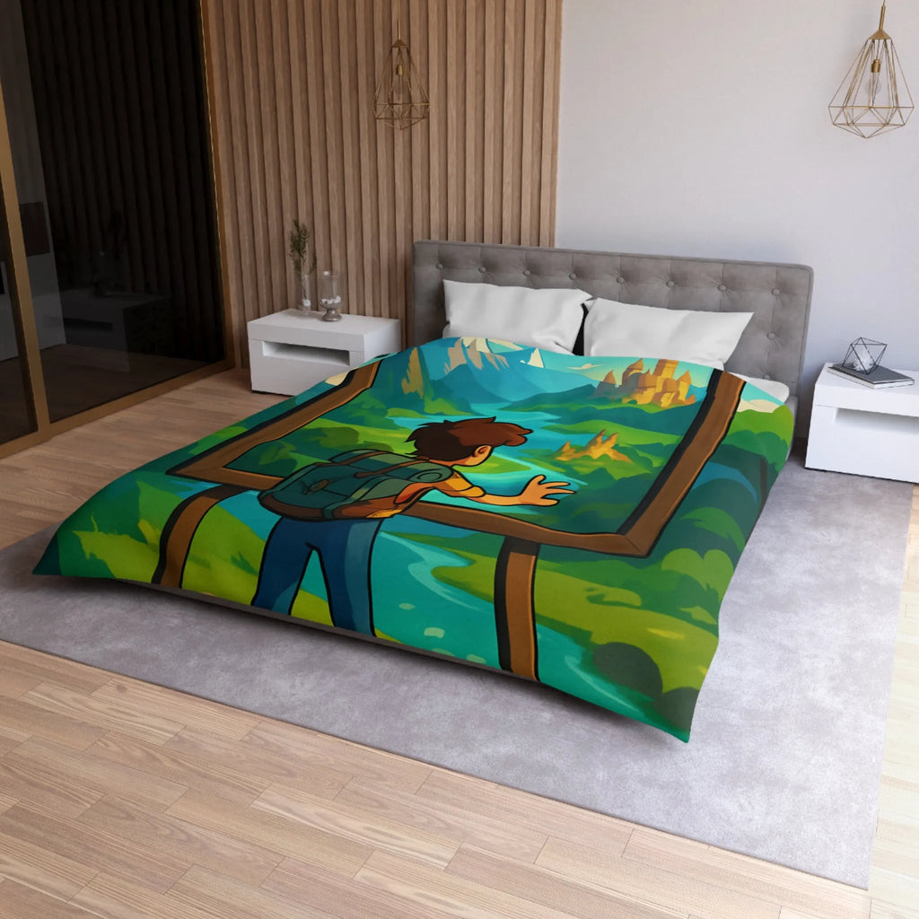 Enchantez votre chambre avec une housse de couette paysage nature féerique et rêveur