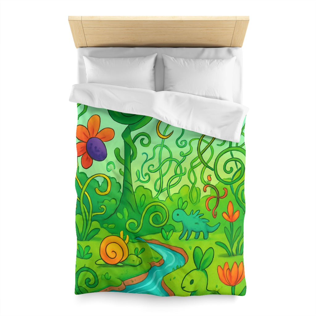 Housse de Couette Microfibre Design Artistique Moderne Décoration Chambre Confort Premium