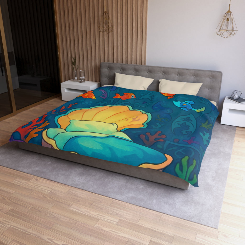 Plongée onirique sous-marine : Univers enchanteur pour chambre à coucher style marin