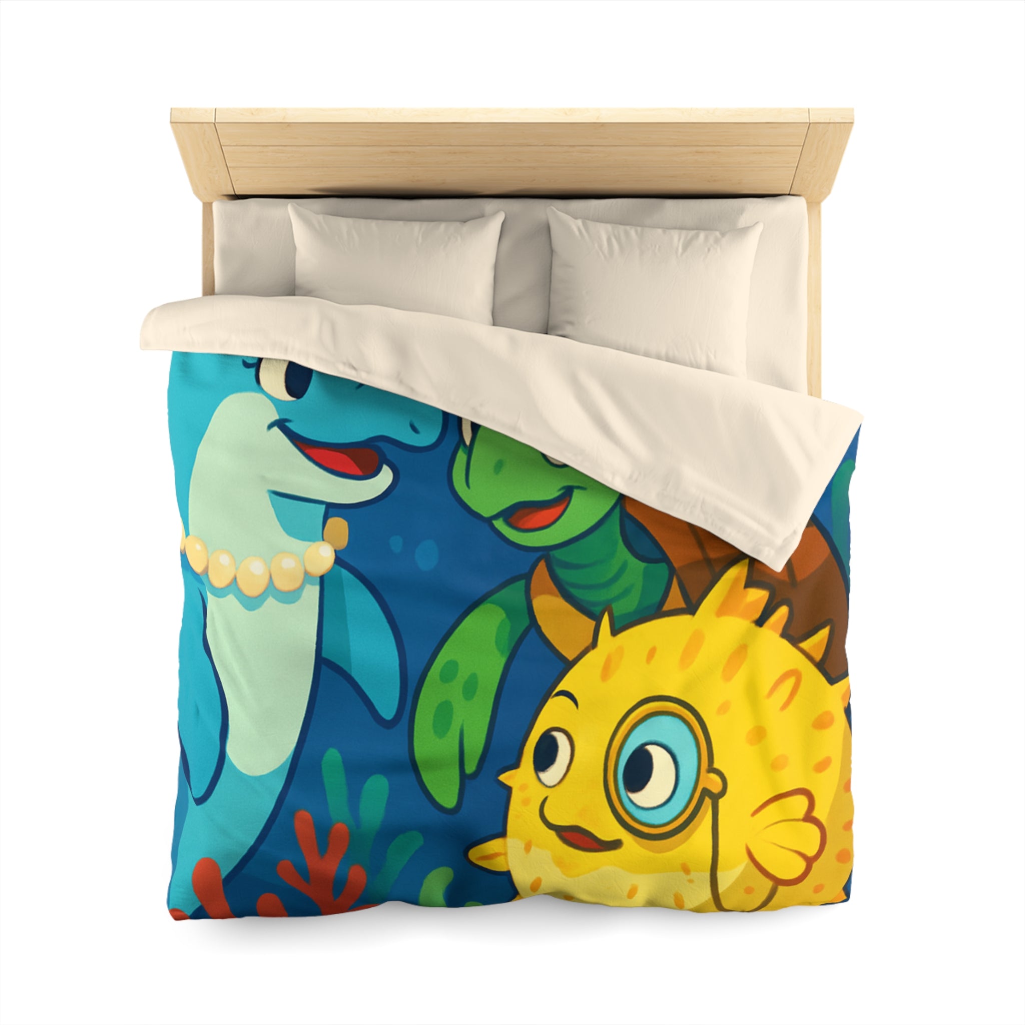 Housse de Couette Microfibre Design Artistique Moderne Décoration Chambre Confort Premium