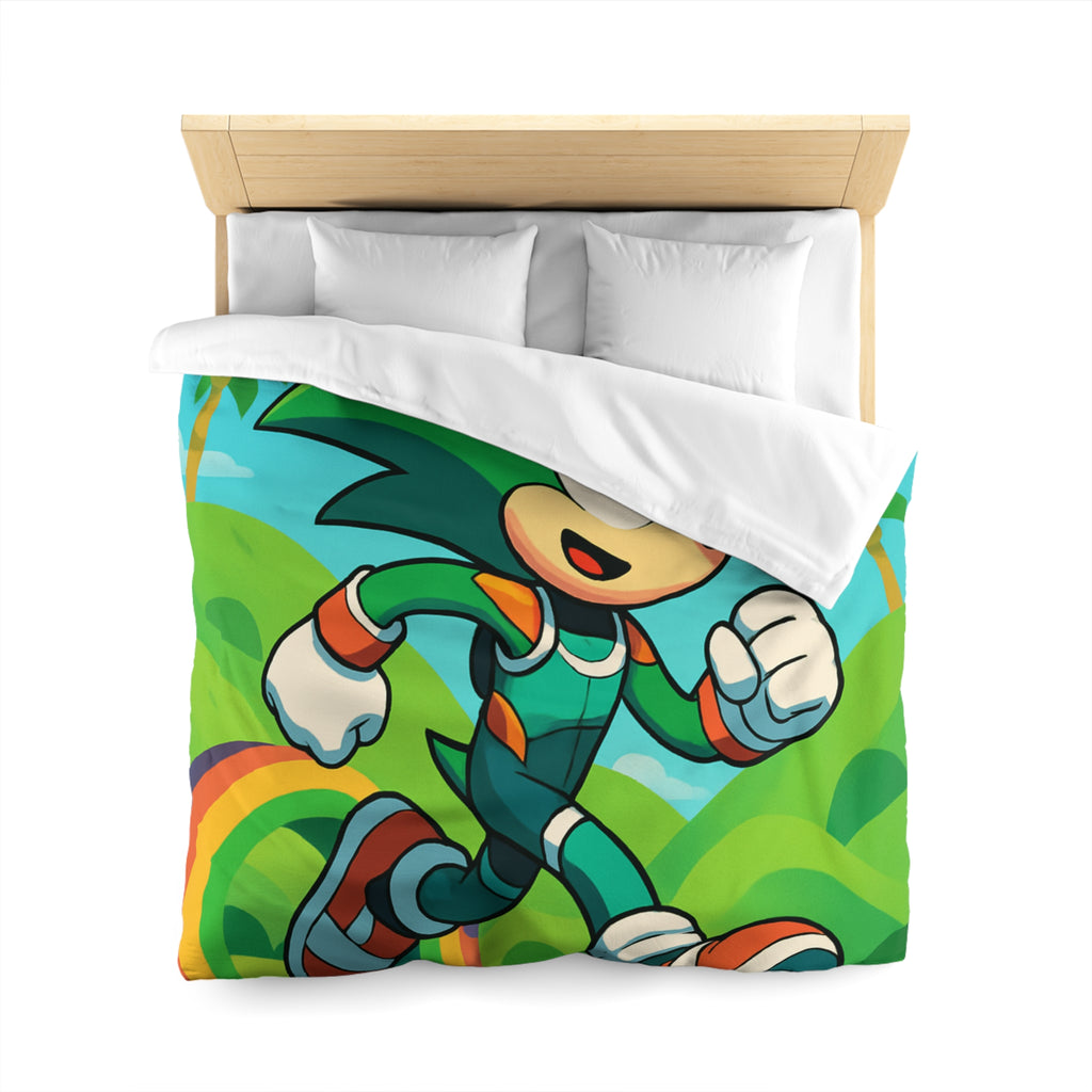 Housse de Couette Microfibre Motif Créatif Original Style Contemporain Chambre Élégante