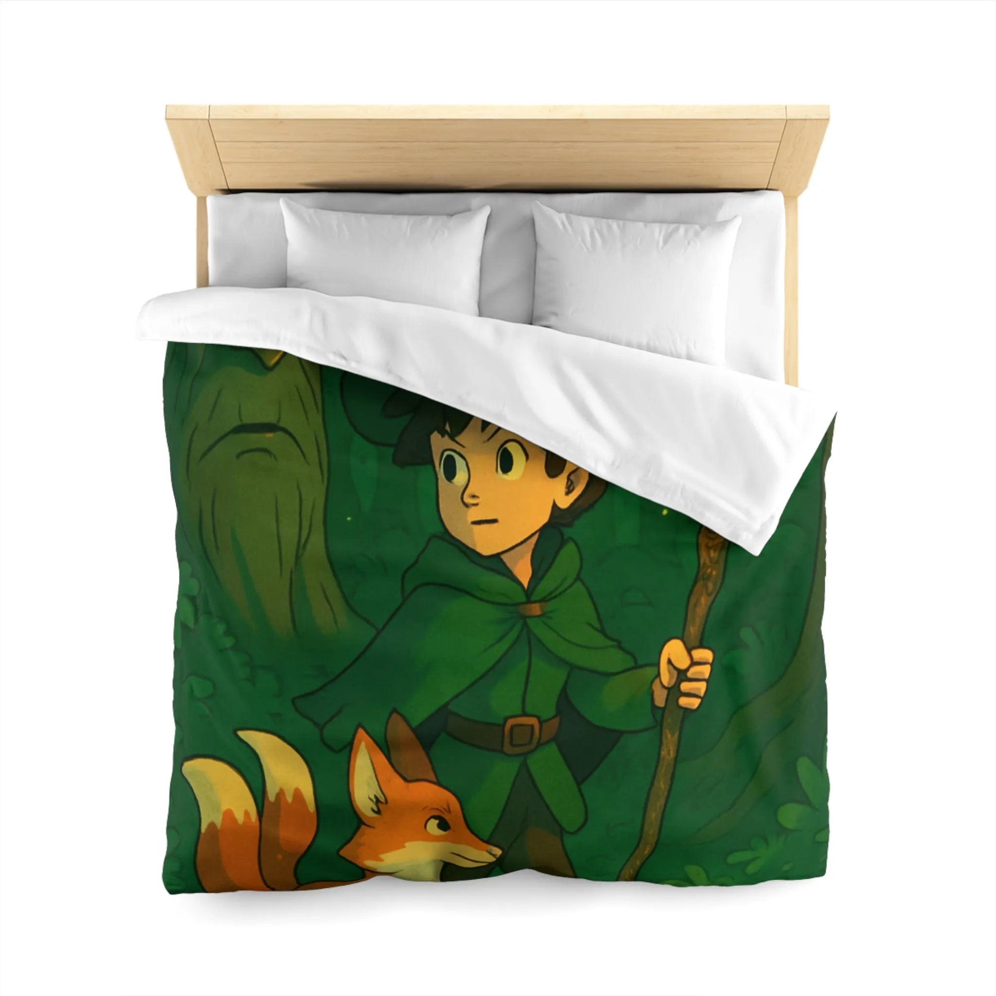 Housse de Couette Microfibre Art Graphique Contemporain Style Décoratif Chambre Tendance