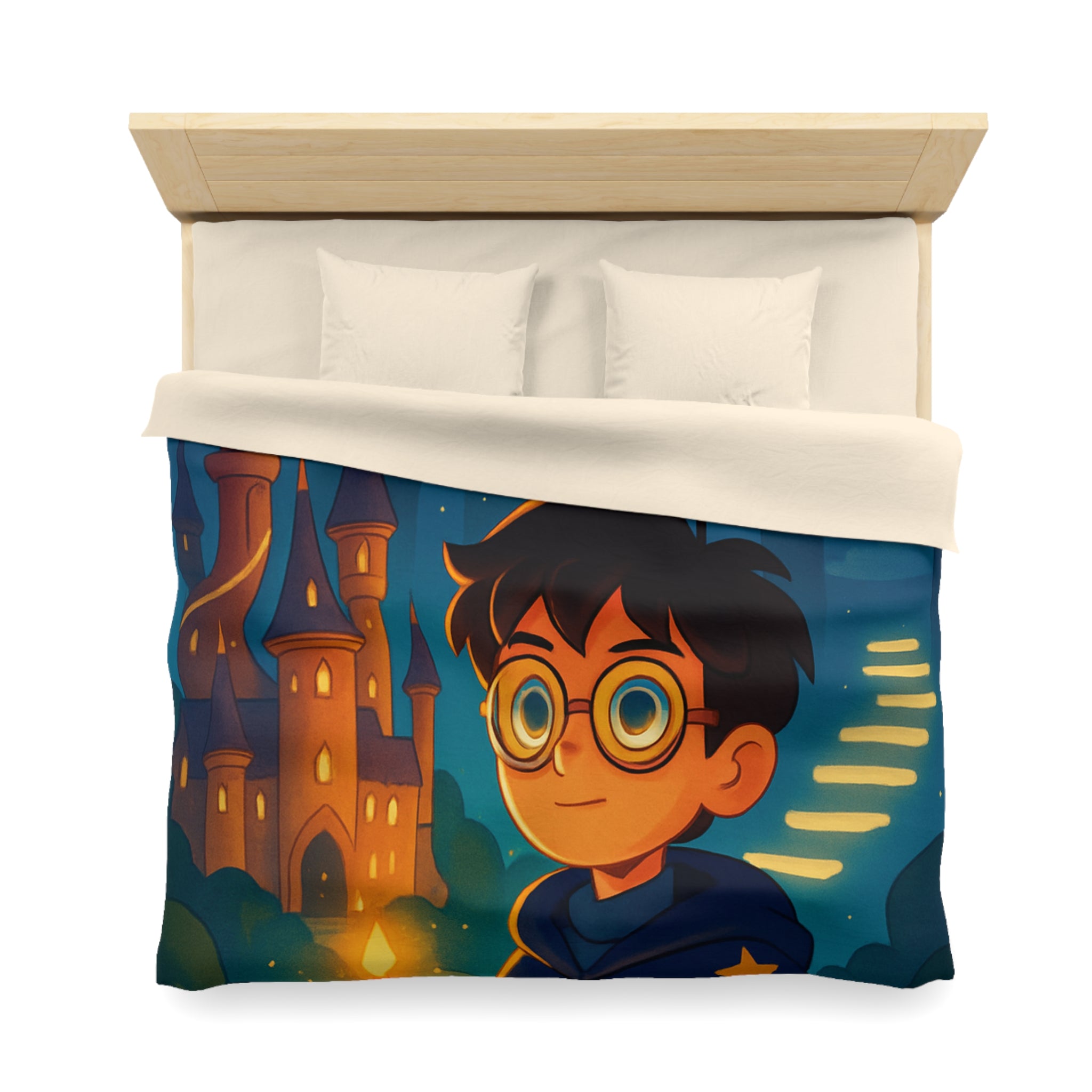 Housse de Couette Microfibre Motif Créatif Original Style Contemporain Chambre Élégante