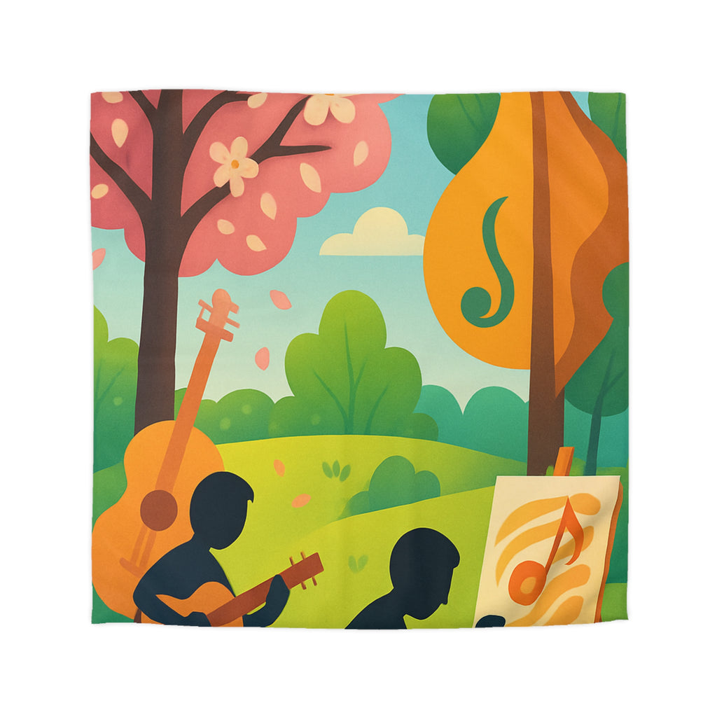 Housse de Couette Microfibre Design Artistique Moderne Décoration Chambre Confort Premium