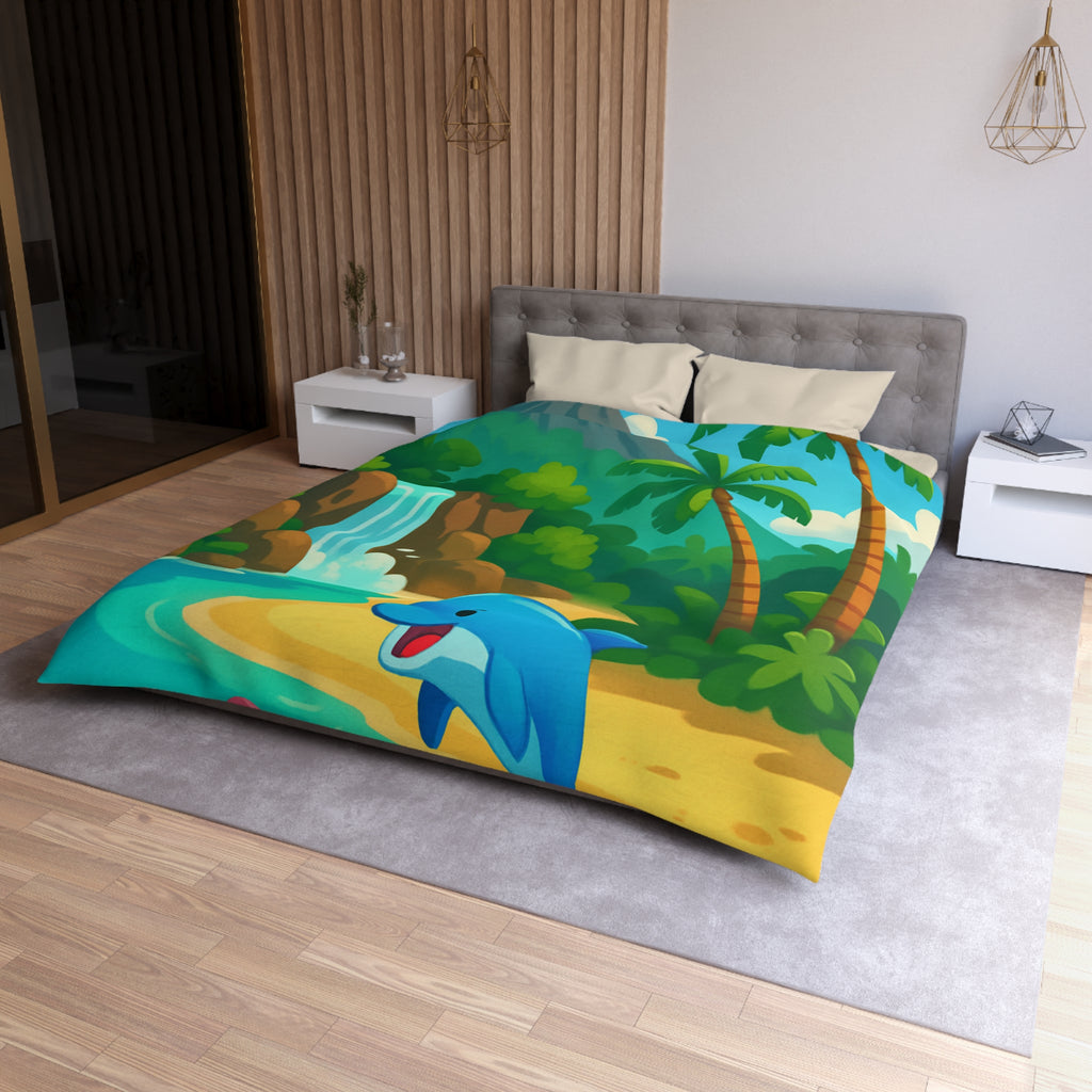 Housse de Couette Microfibre Motif Créatif Original Style Contemporain Chambre Élégante