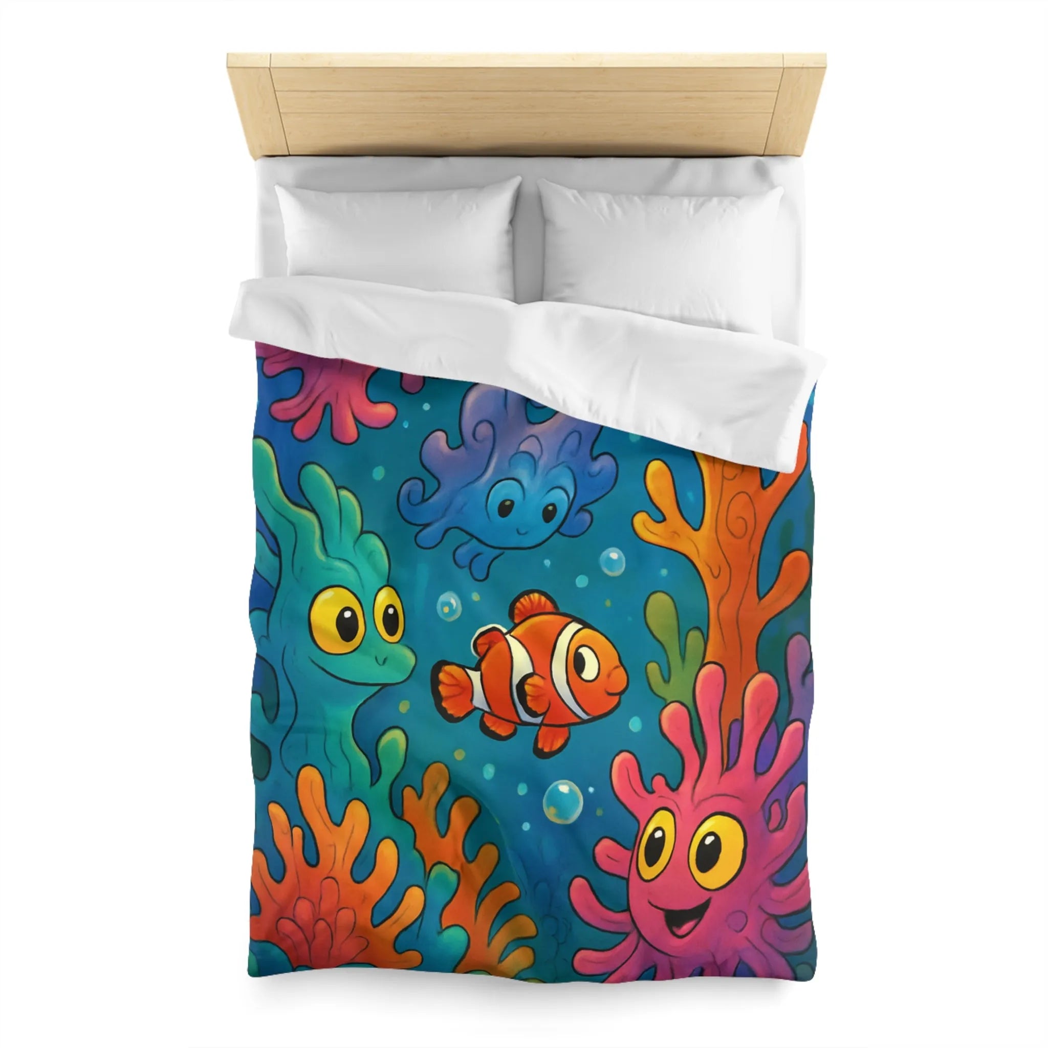 Explorez un Récif Abondant avec Poissons Sourire pour Chambre Enfant Enchantée