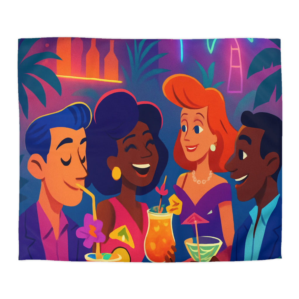 Housse de Couette Microfibre Motif Créatif Original Style Contemporain Chambre Élégante