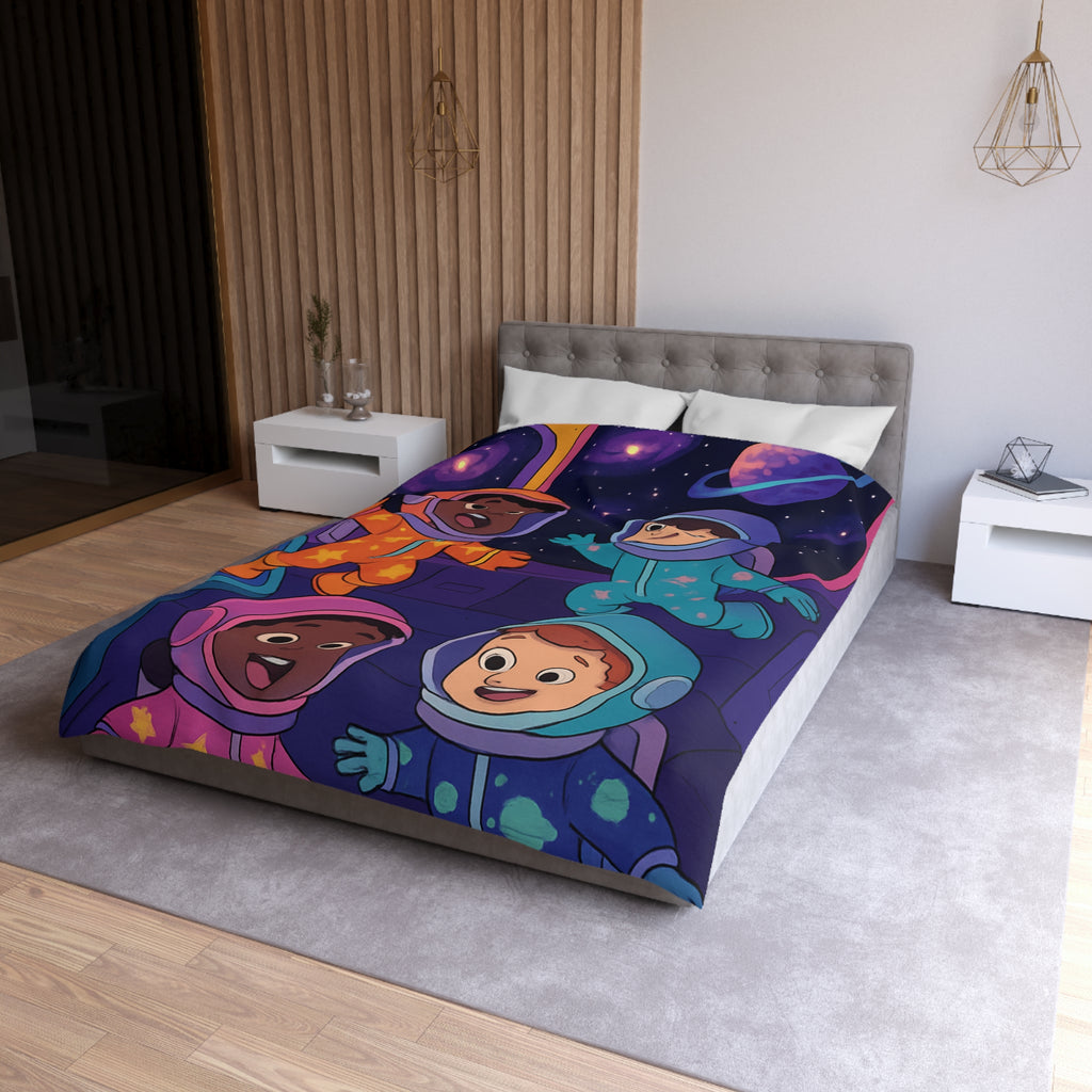 Housse de Couette Microfibre Motif Créatif Original Style Contemporain Chambre Élégante