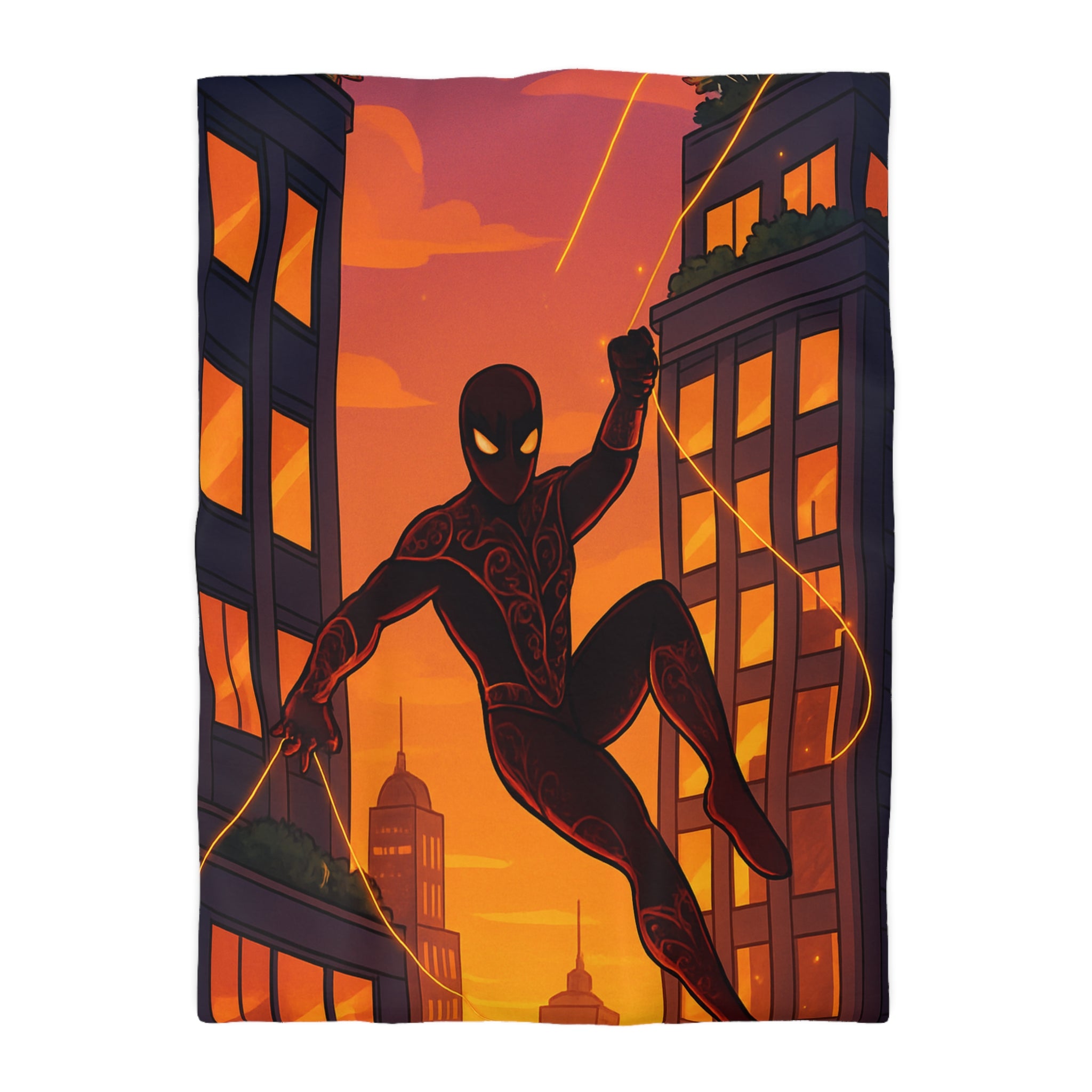 Housse de Couette Microfibre Design Artistique Moderne Décoration Chambre Confort Premium