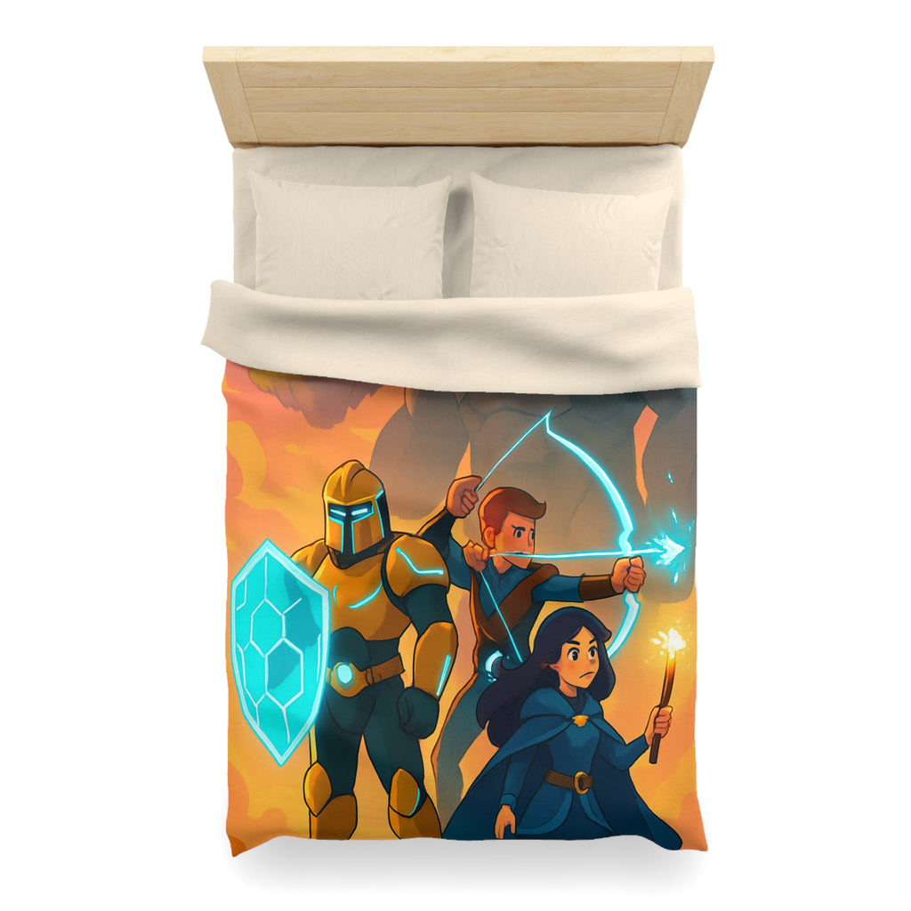 Housse de Couette Microfibre Illustration Unique Design Moderne Décoration Intérieure Raffinée