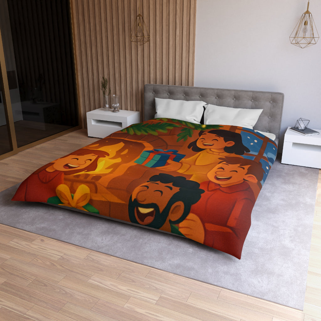 Housse de Couette Microfibre Motif Créatif Original Style Contemporain Chambre Élégante