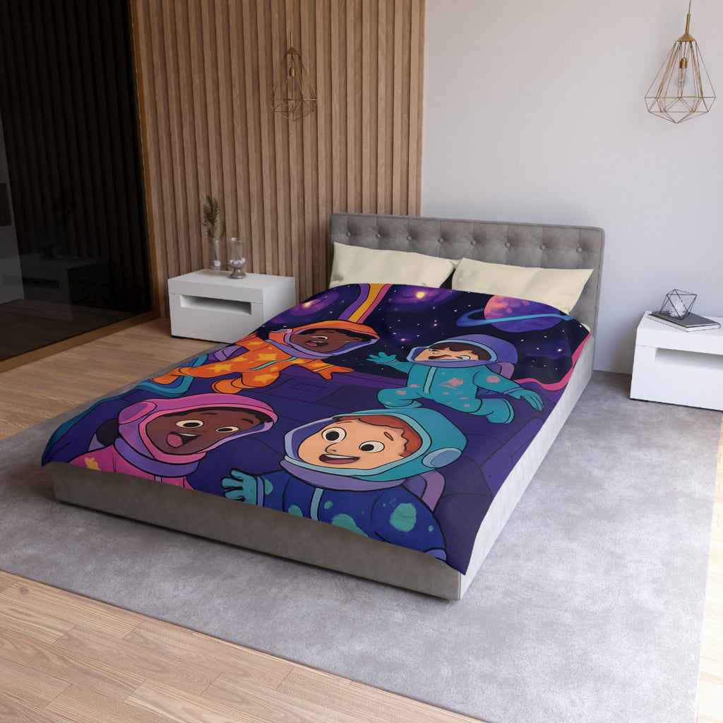 Housse de Couette Microfibre Motif Créatif Original Style Contemporain Chambre Élégante