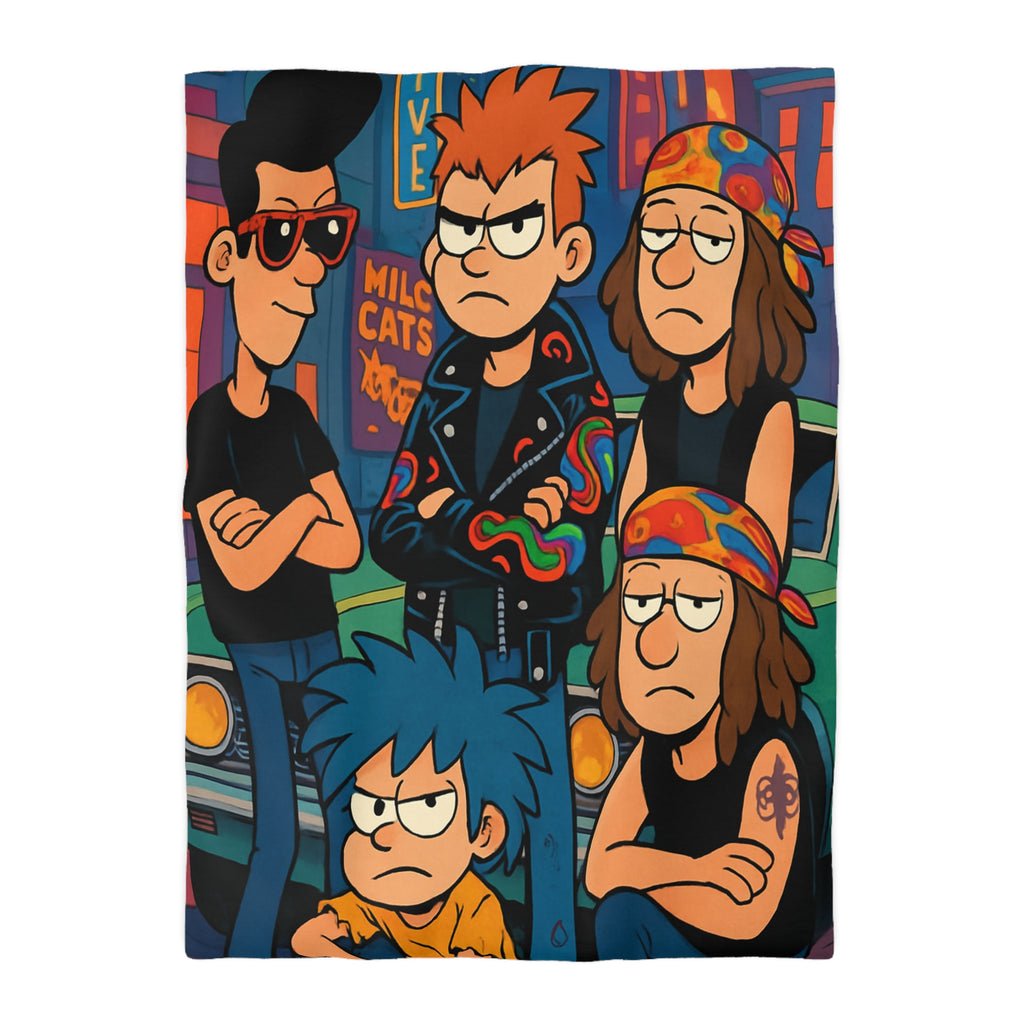 Housse de Couette Microfibre Création Artistique Moderne Design Exclusif Décoration Chambre