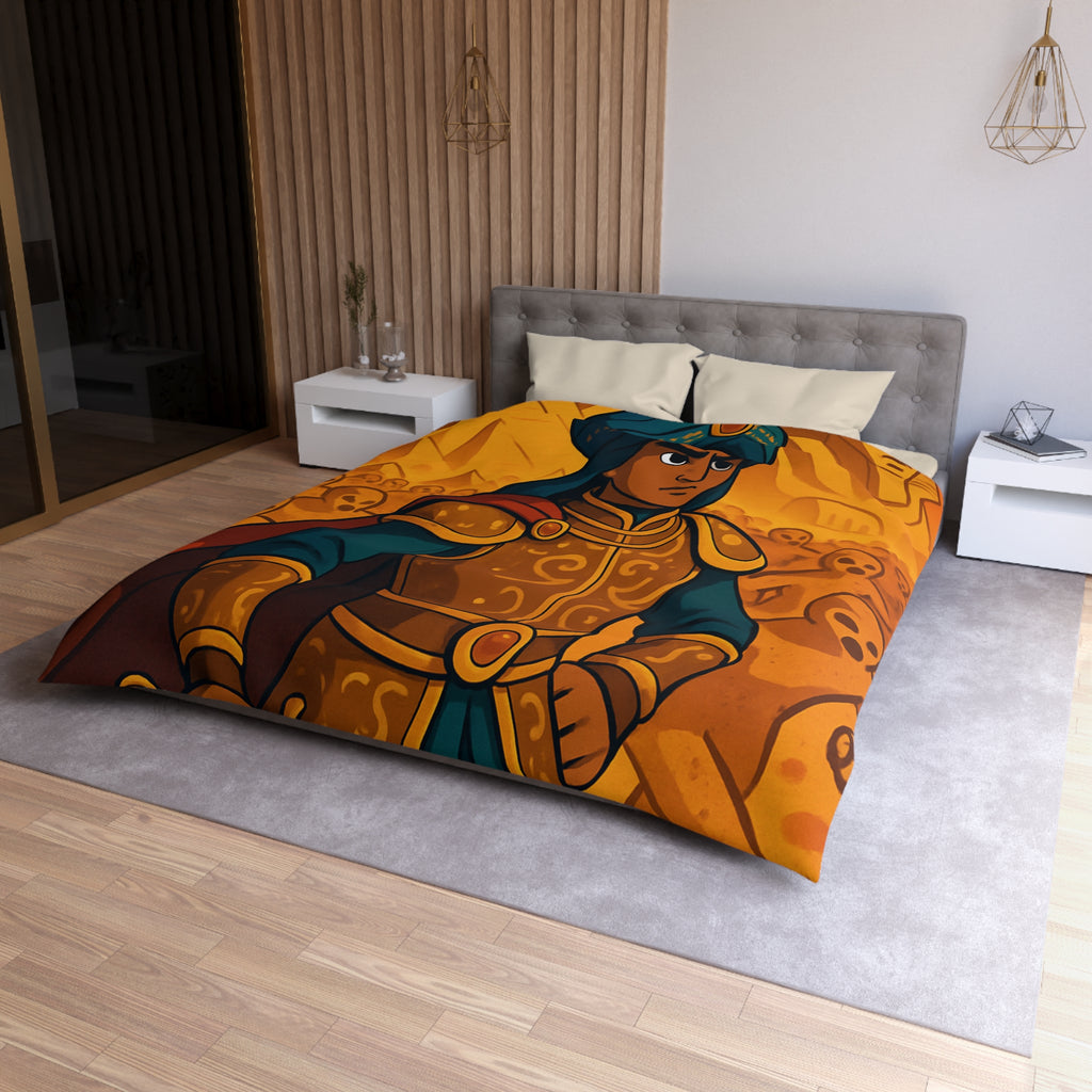 Housse de Couette Microfibre Design Artistique Moderne Décoration Chambre Confort Premium