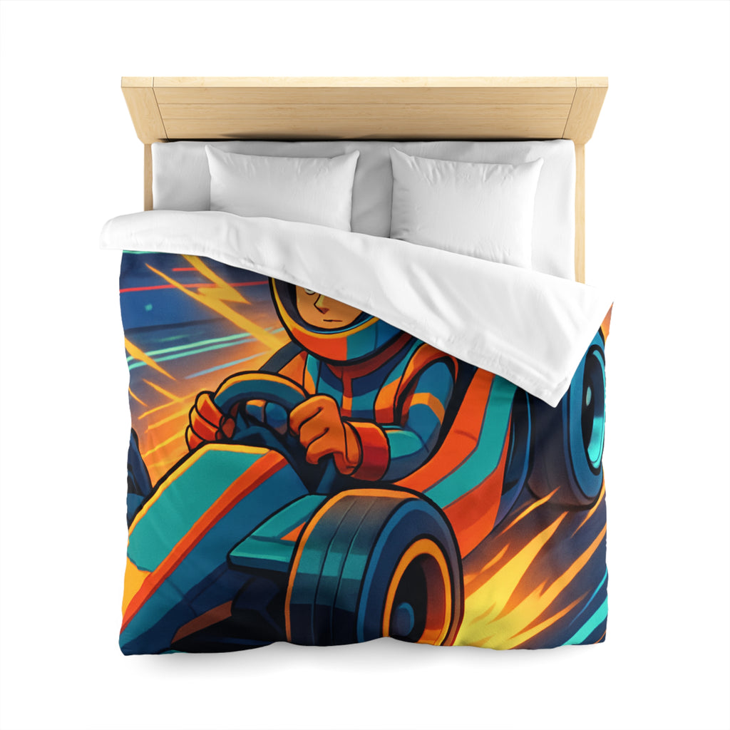 Housse de Couette Microfibre Motif Créatif Original Style Contemporain Chambre Élégante