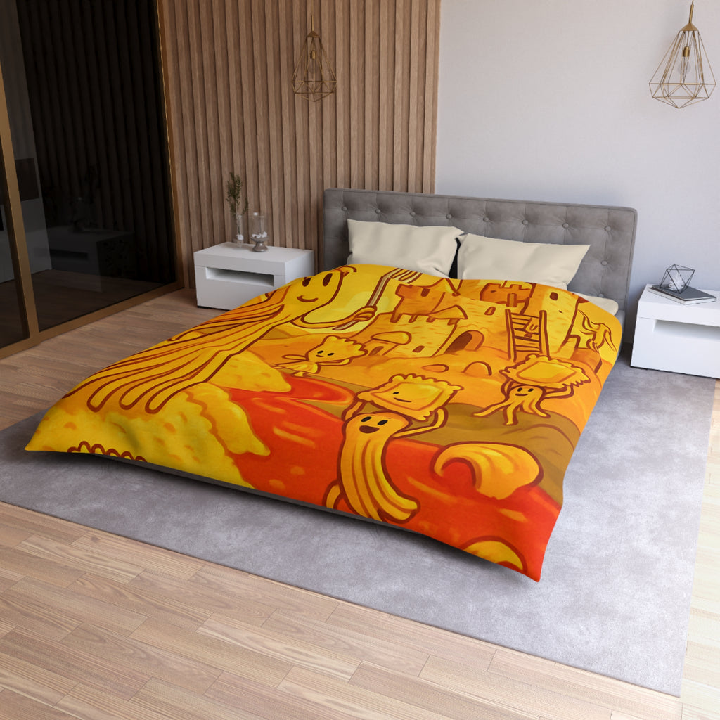 Housse de Couette Microfibre Motif Créatif Original Style Contemporain Chambre Élégante