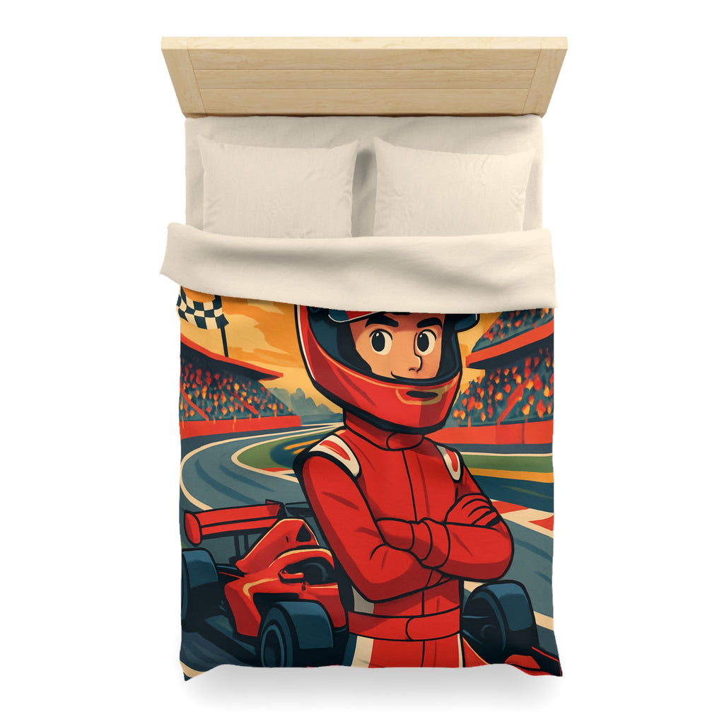 Housse de Couette Microfibre Illustration Unique Design Moderne Décoration Intérieure Raffinée