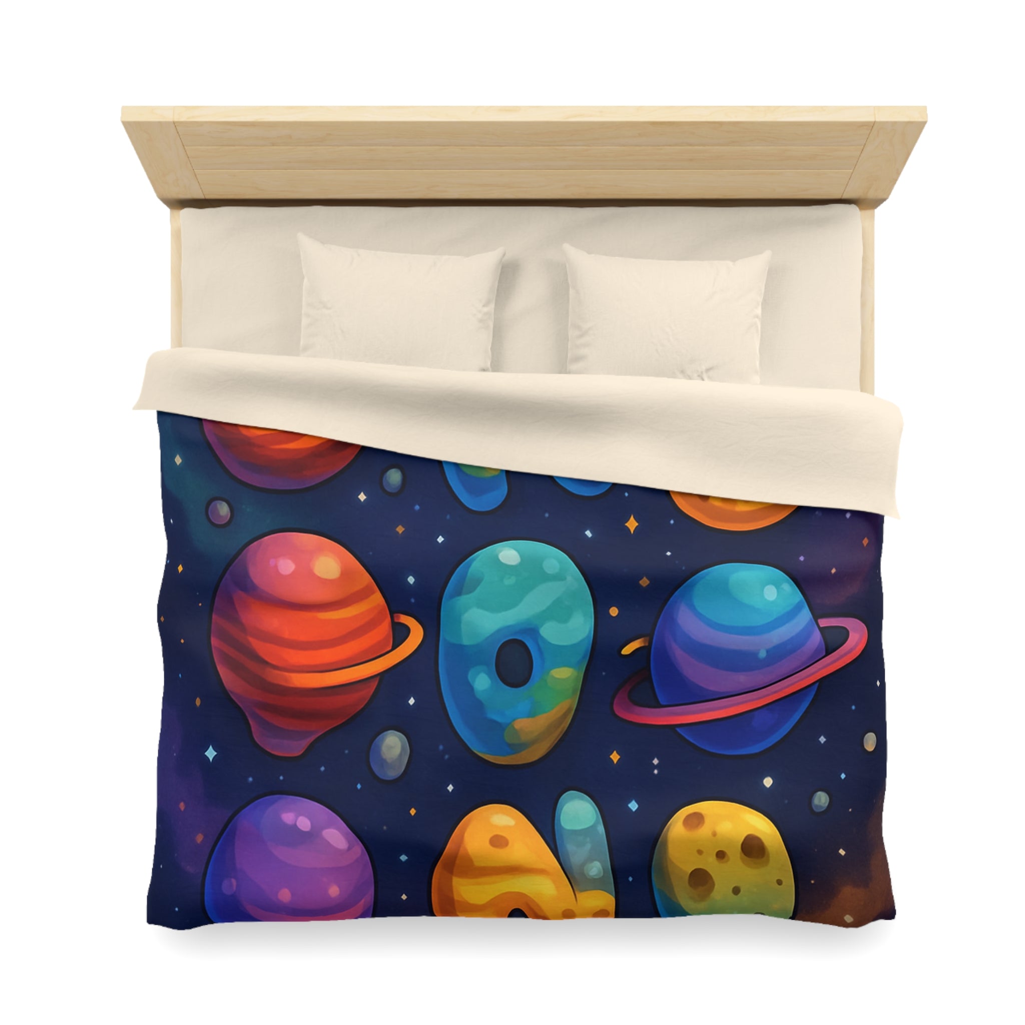 Housse de Couette Microfibre Design Artistique Moderne Décoration Chambre Confort Premium