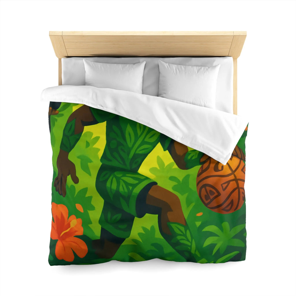 Housse de Couette Microfibre Art Graphique Contemporain Style Décoratif Chambre Tendance