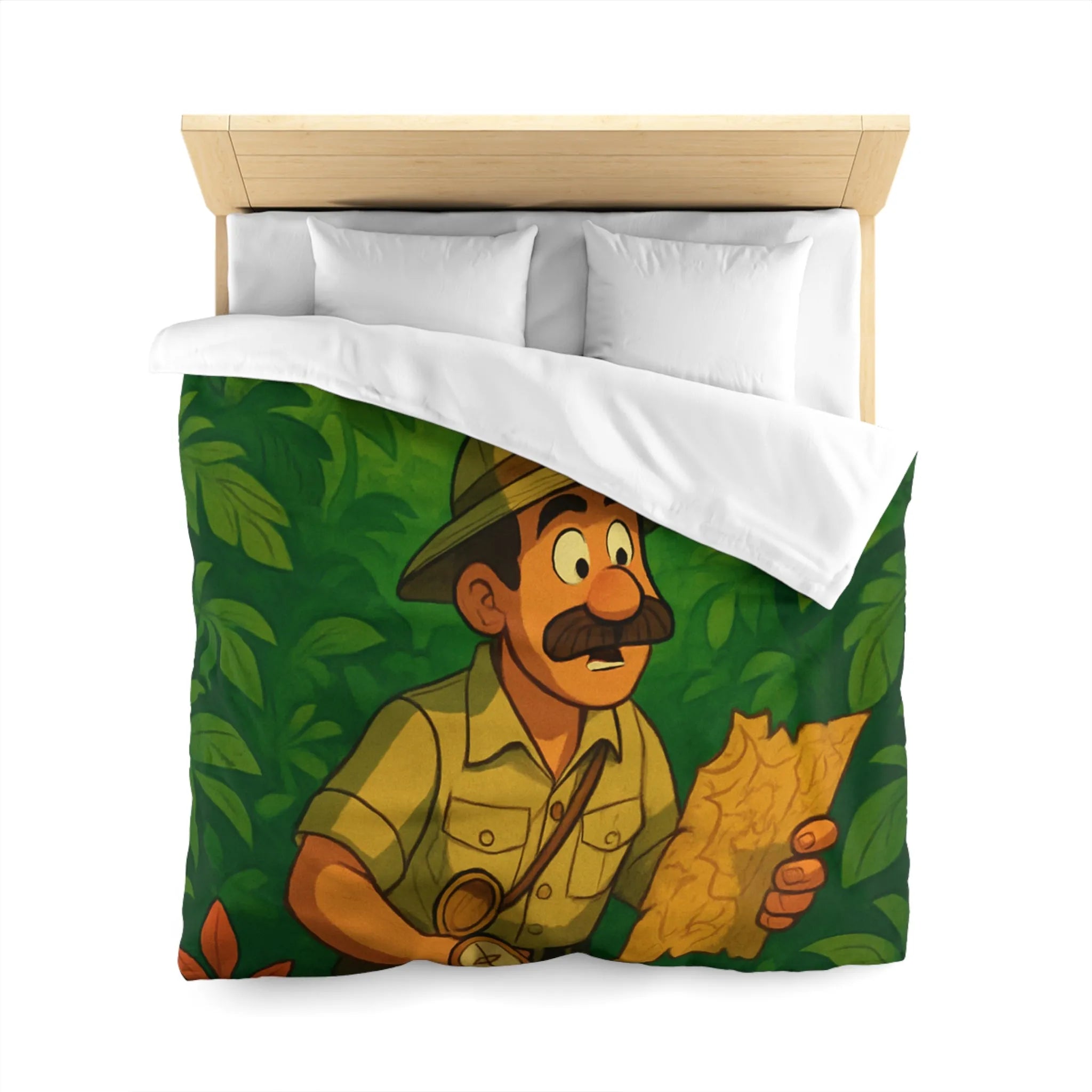 Décorez votre chambre avec une housse de couette aventure jungle et perroquet vibrant