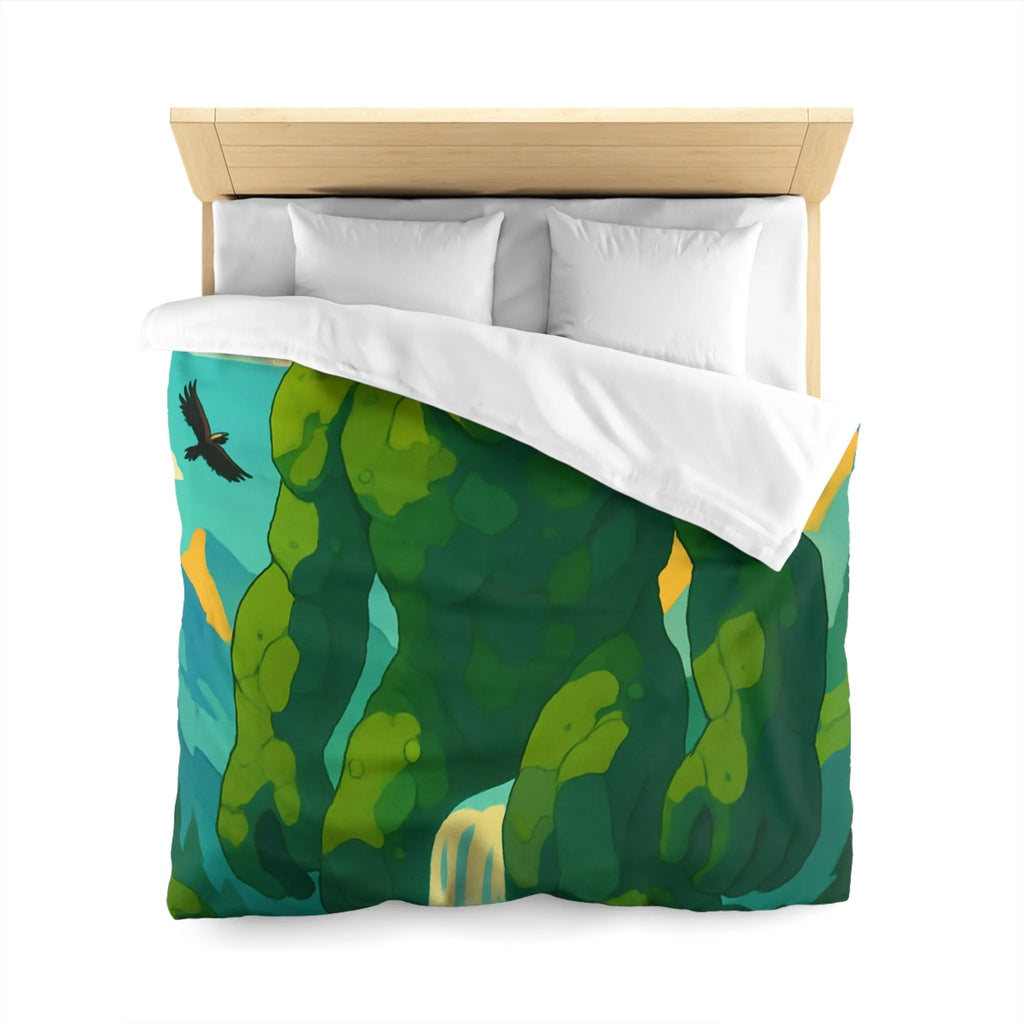 Housse de couette géant naturel envoûtant, idéale pour une chambre à thème nature