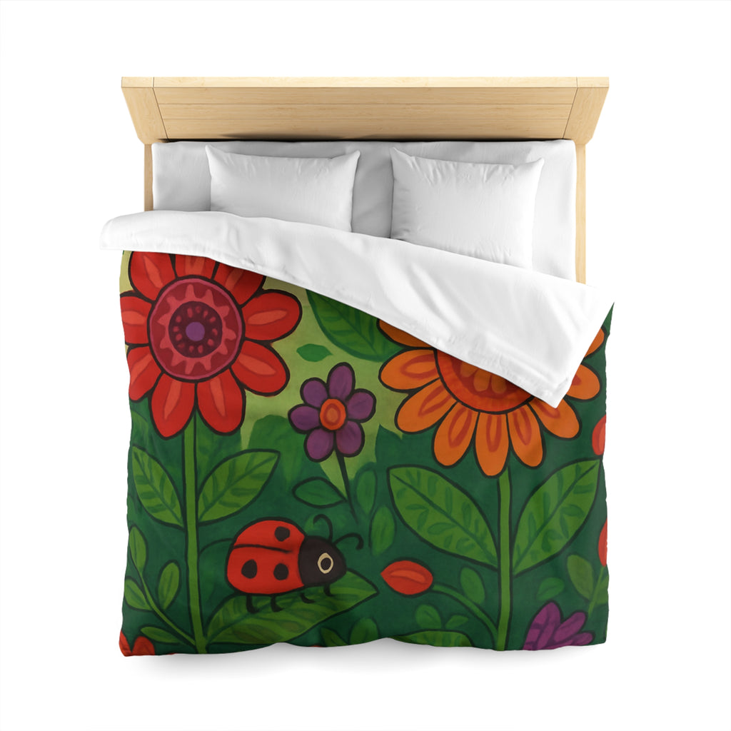 Housse de Couette Microfibre Design Artistique Moderne Décoration Chambre Confort Premium
