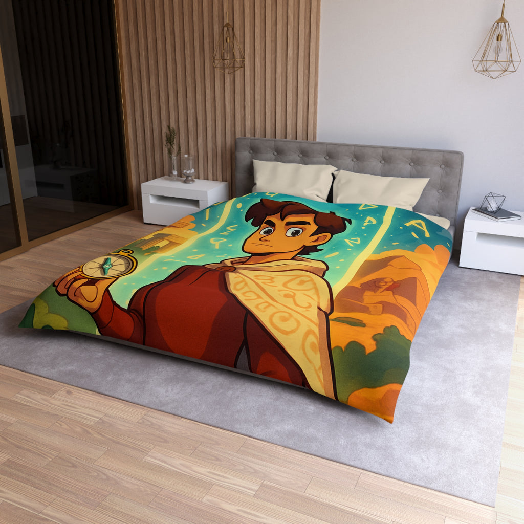 Housse de Couette Microfibre Design Artistique Moderne Décoration Chambre Confort Premium