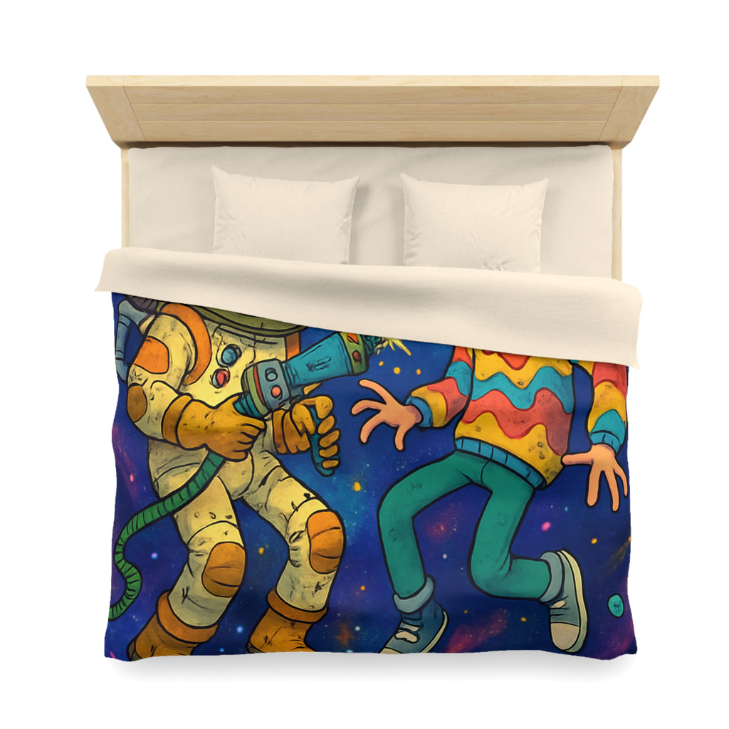 Housse de Couette Microfibre Design Artistique Moderne Décoration Chambre Confort Premium