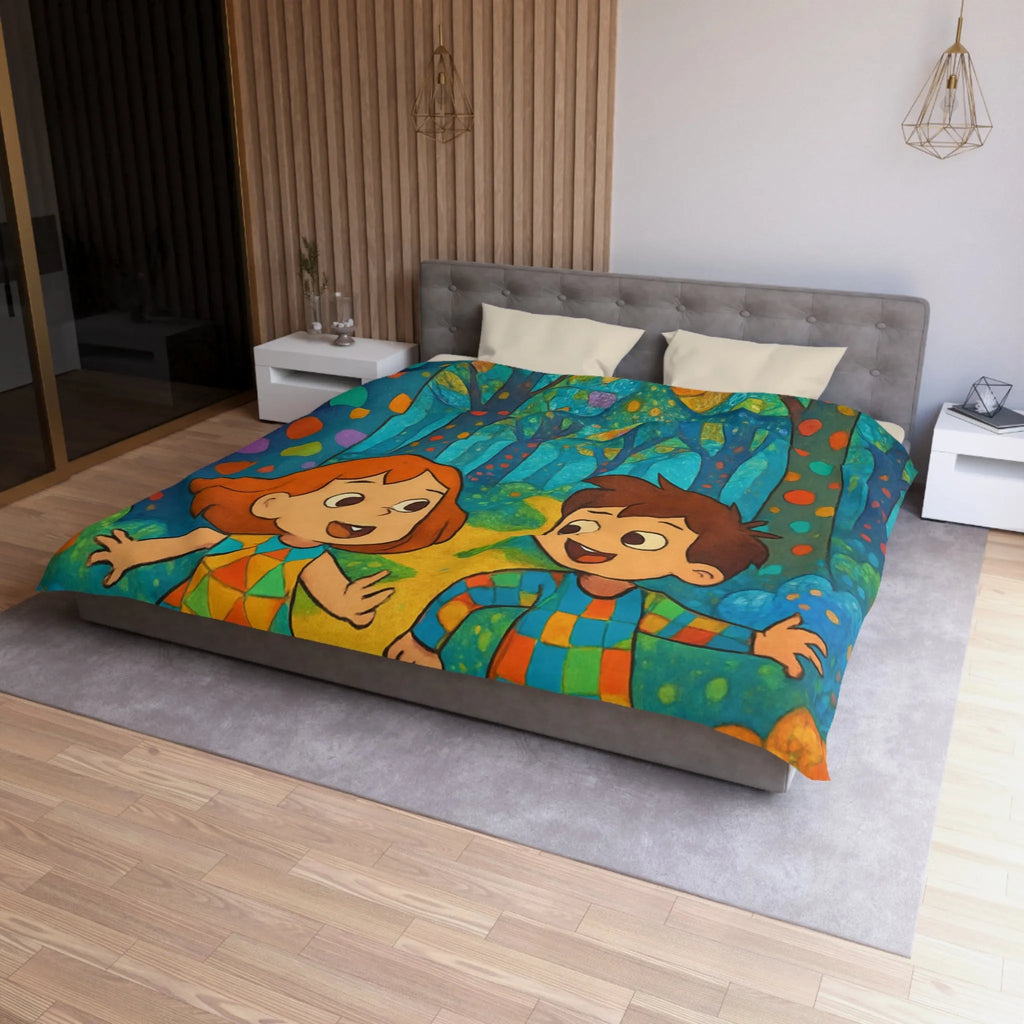 Housse de Couette Microfibre Création Artistique Moderne Design Exclusif Décoration Chambre