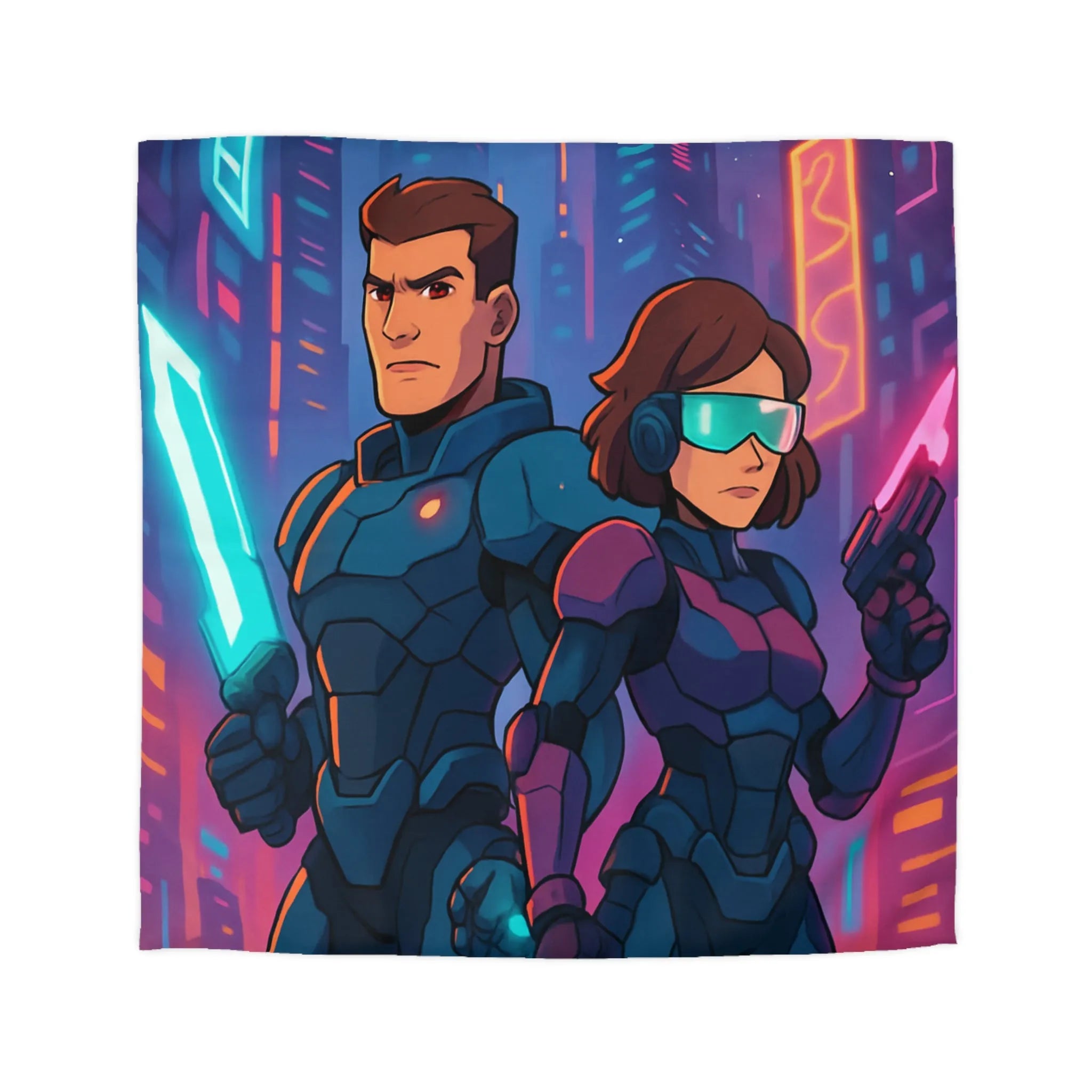 Housse de Couette Microfibre Création Artistique Moderne Design Exclusif Décoration Chambre