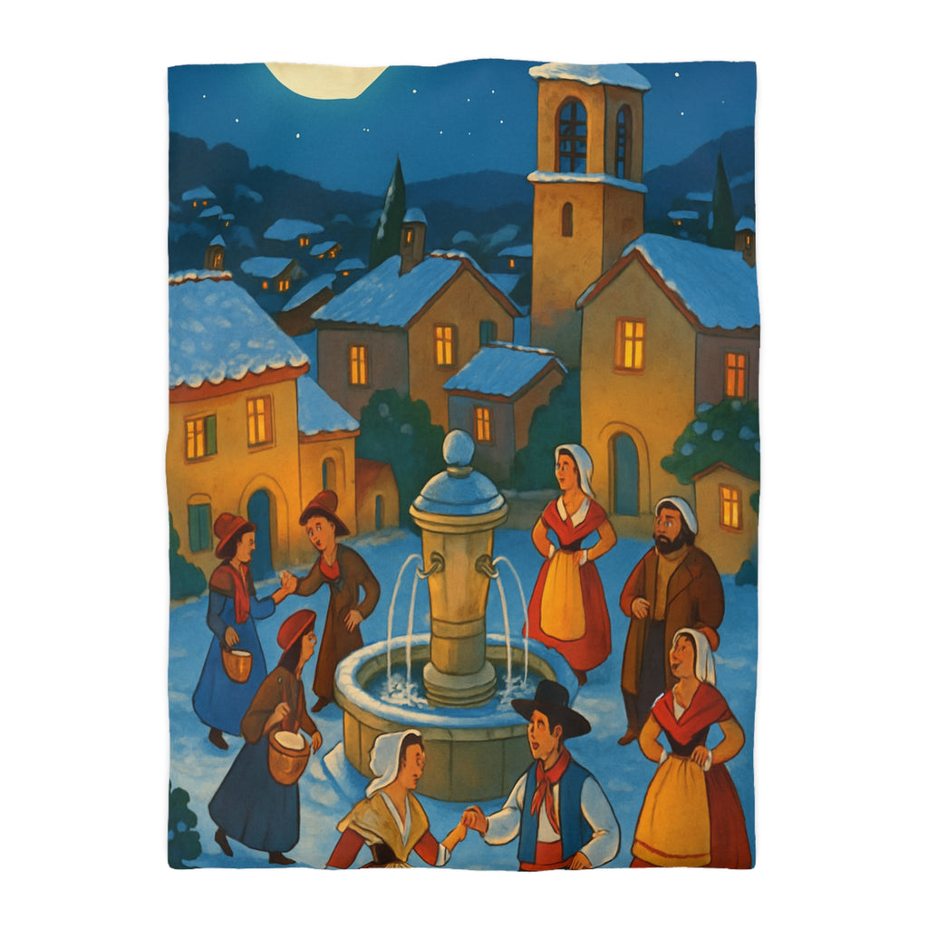 Housse de Couette Microfibre Design Artistique Moderne Décoration Chambre Confort Premium