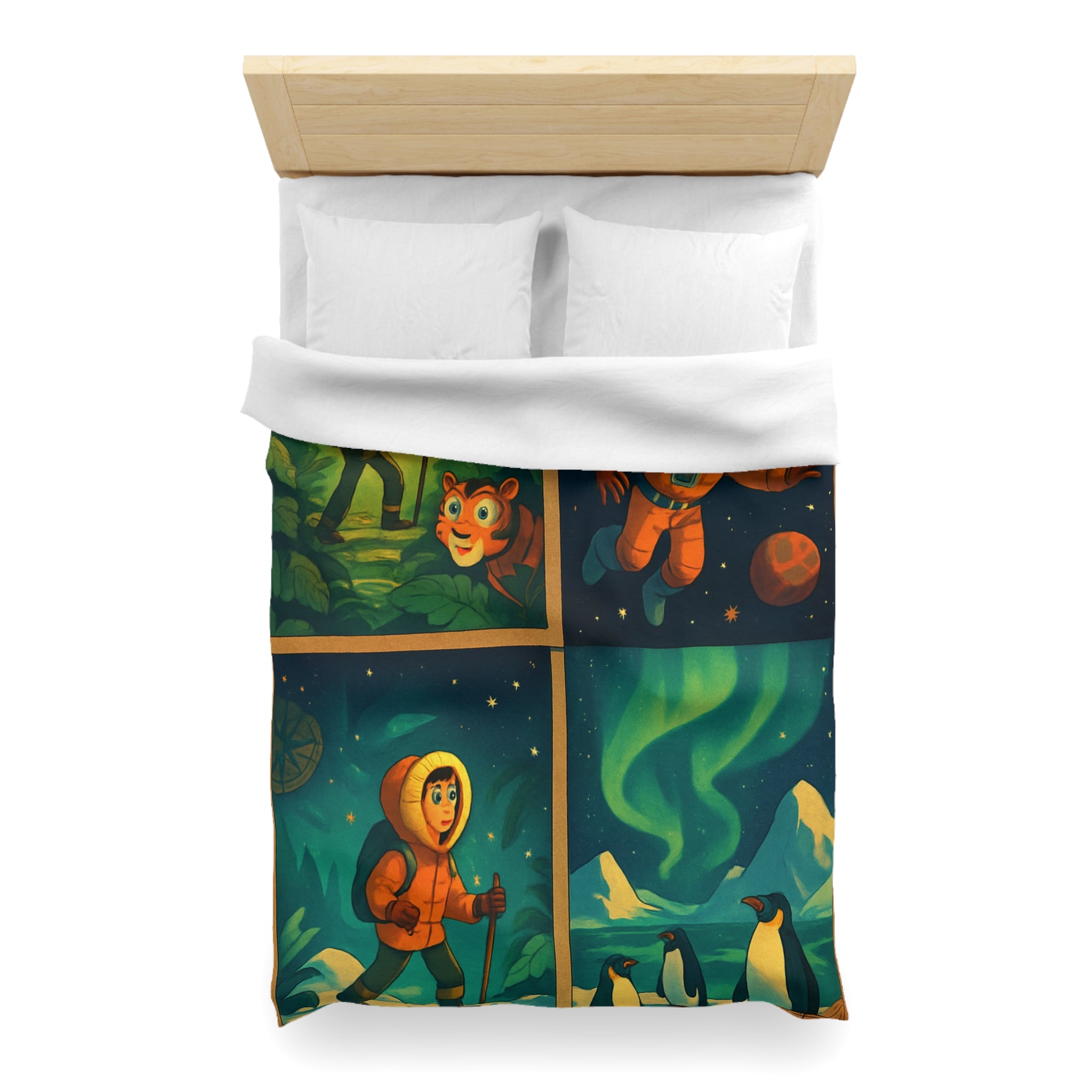 Housse de Couette Microfibre Création Artistique Moderne Design Exclusif Décoration Chambre