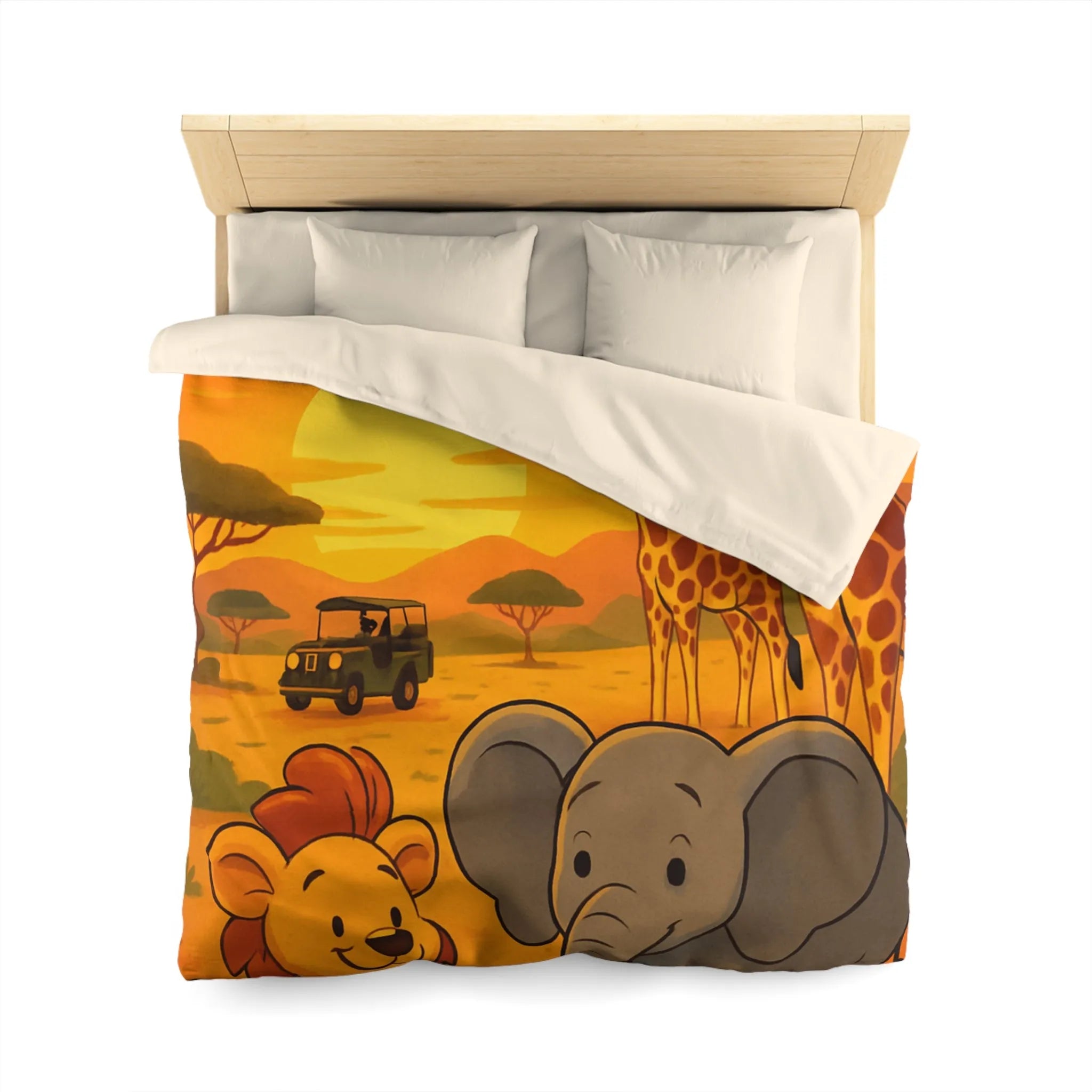 Housse de Couette Microfibre Art Graphique Contemporain Style Décoratif Chambre Tendance