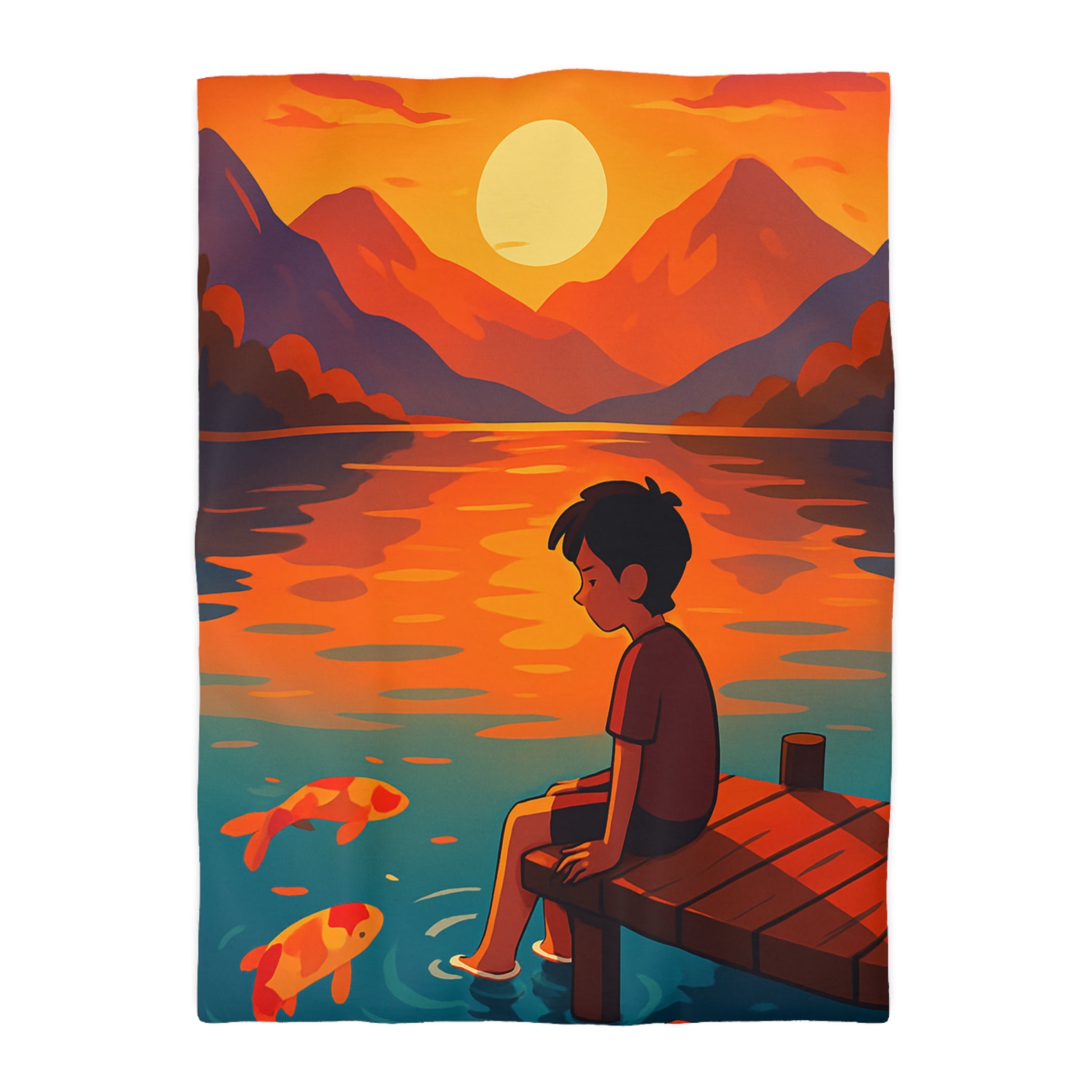 Housse de Couette Microfibre Design Artistique Moderne Décoration Chambre Confort Premium