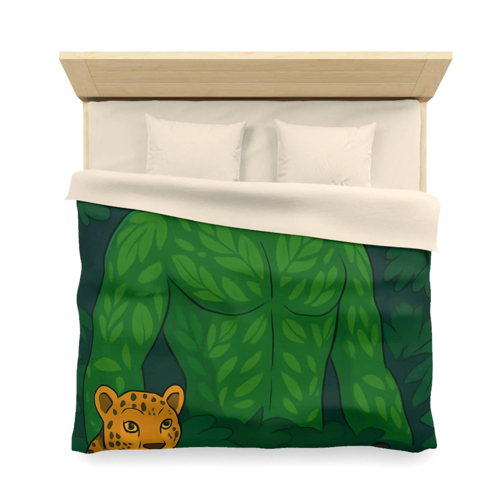Housse de couette forêt mystérieuse avec créature magique et animaux exotiques nocturnes