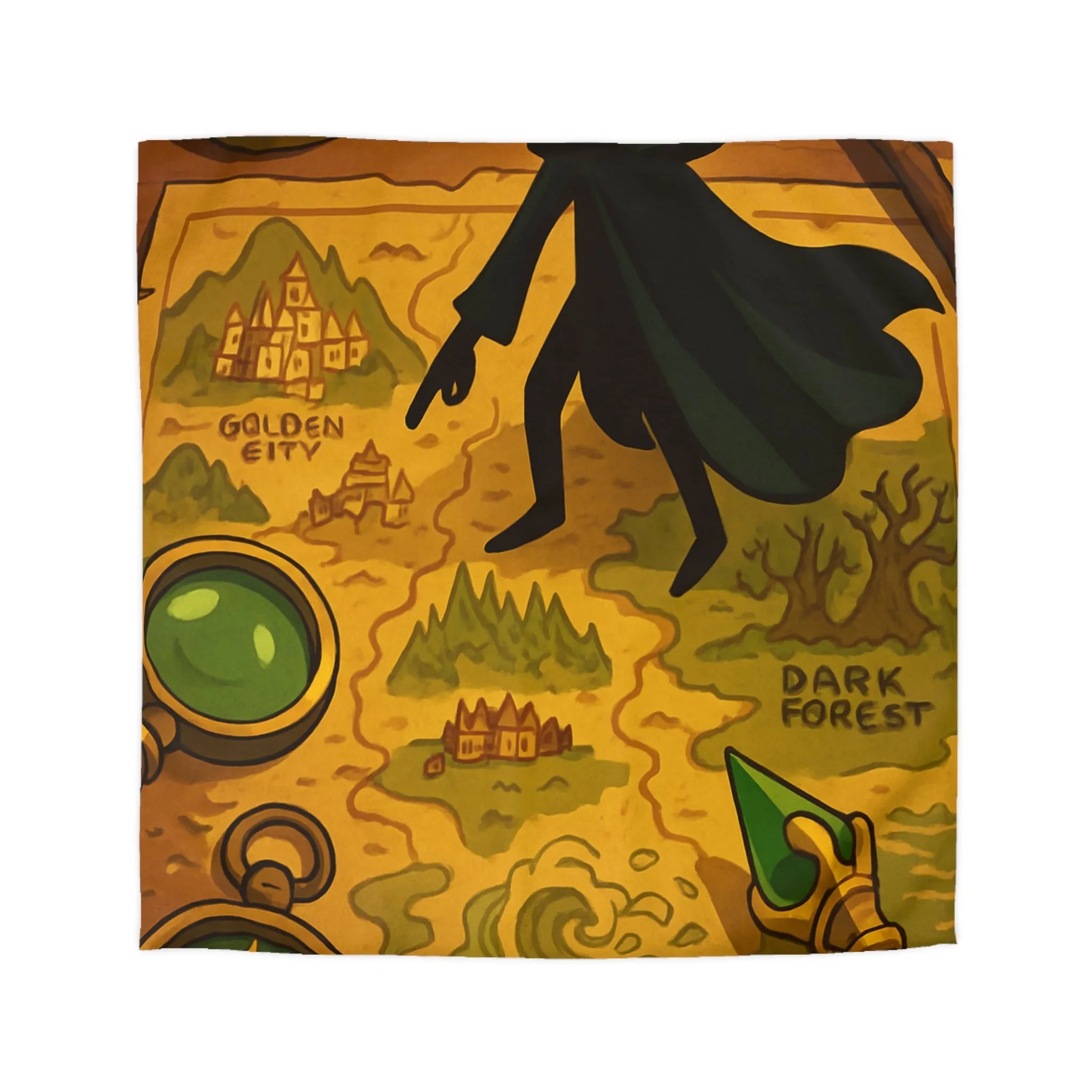 Housse de Couette Microfibre Art Graphique Contemporain Style Décoratif Chambre Tendance