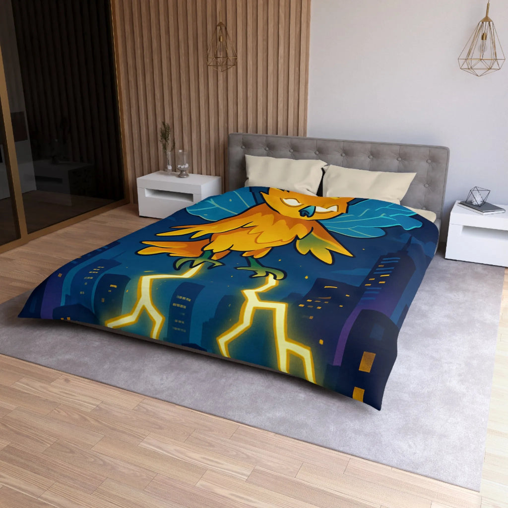 Housse de Couette Microfibre Art Graphique Contemporain Style Décoratif Chambre Tendance