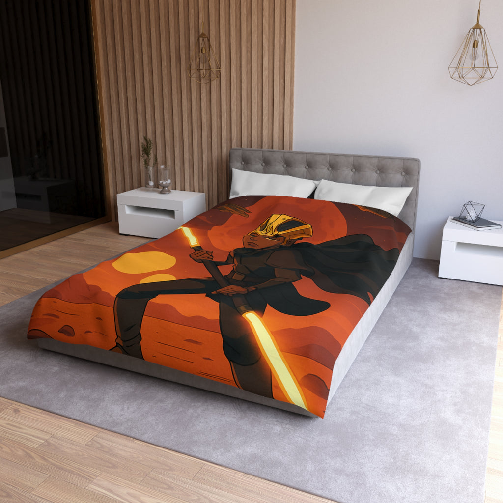 Housse de Couette Microfibre Motif Créatif Original Style Contemporain Chambre Élégante